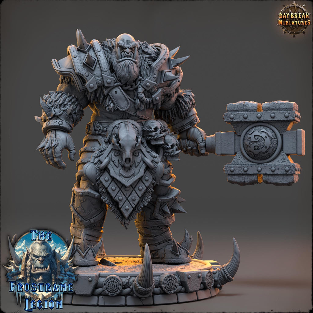 Vorgath Icefang | Daybreak Miniatures | The Frostbane Legion | RESIN | Fantasy | Horror | Wargaming | RPG | Gaming Miniature | Orcs