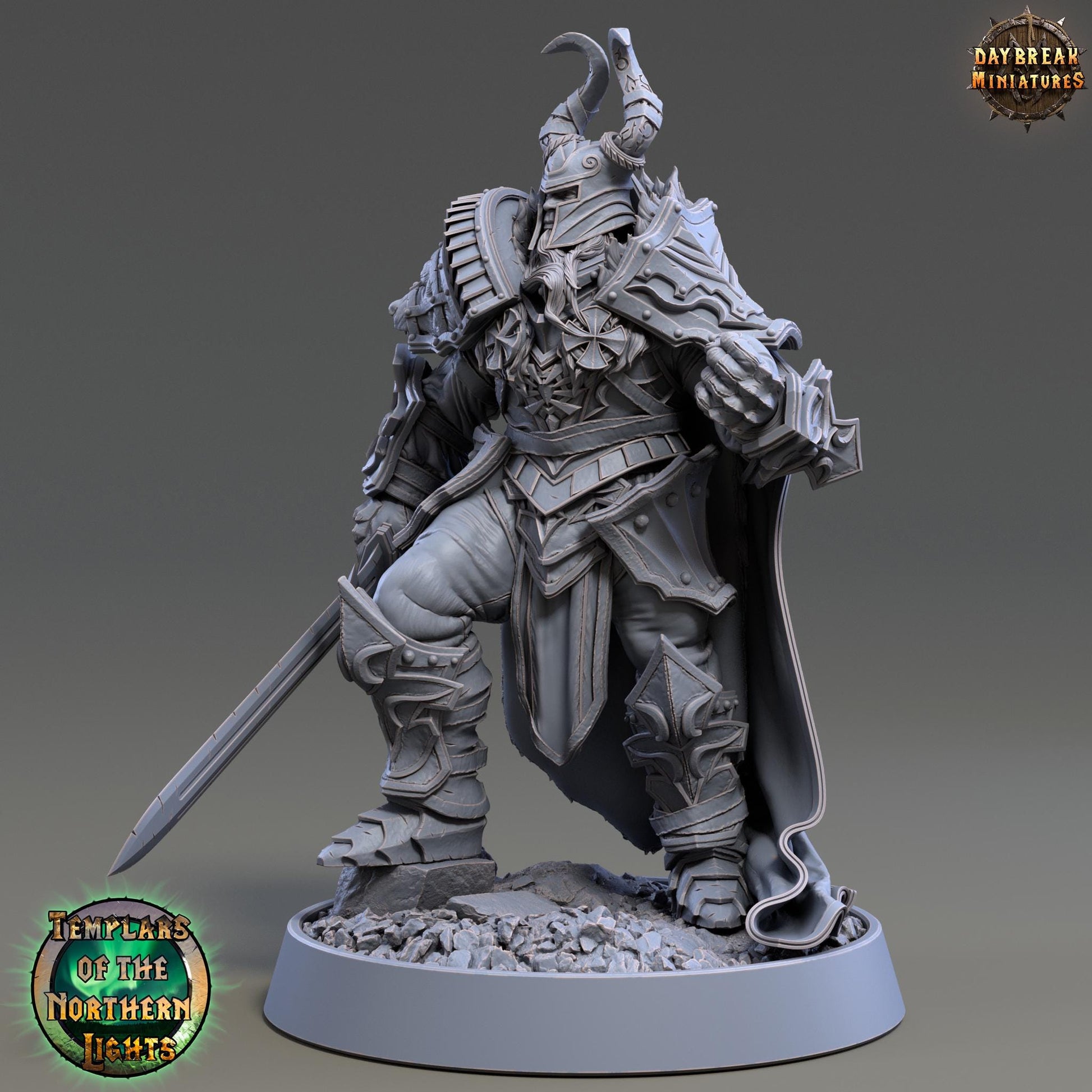 Anton Overmars Judge Of the Suns | Daybreak Miniatures | Templars of the Northern Lights | RESIN | Fantasy | Wargaming | RPG | Gaming