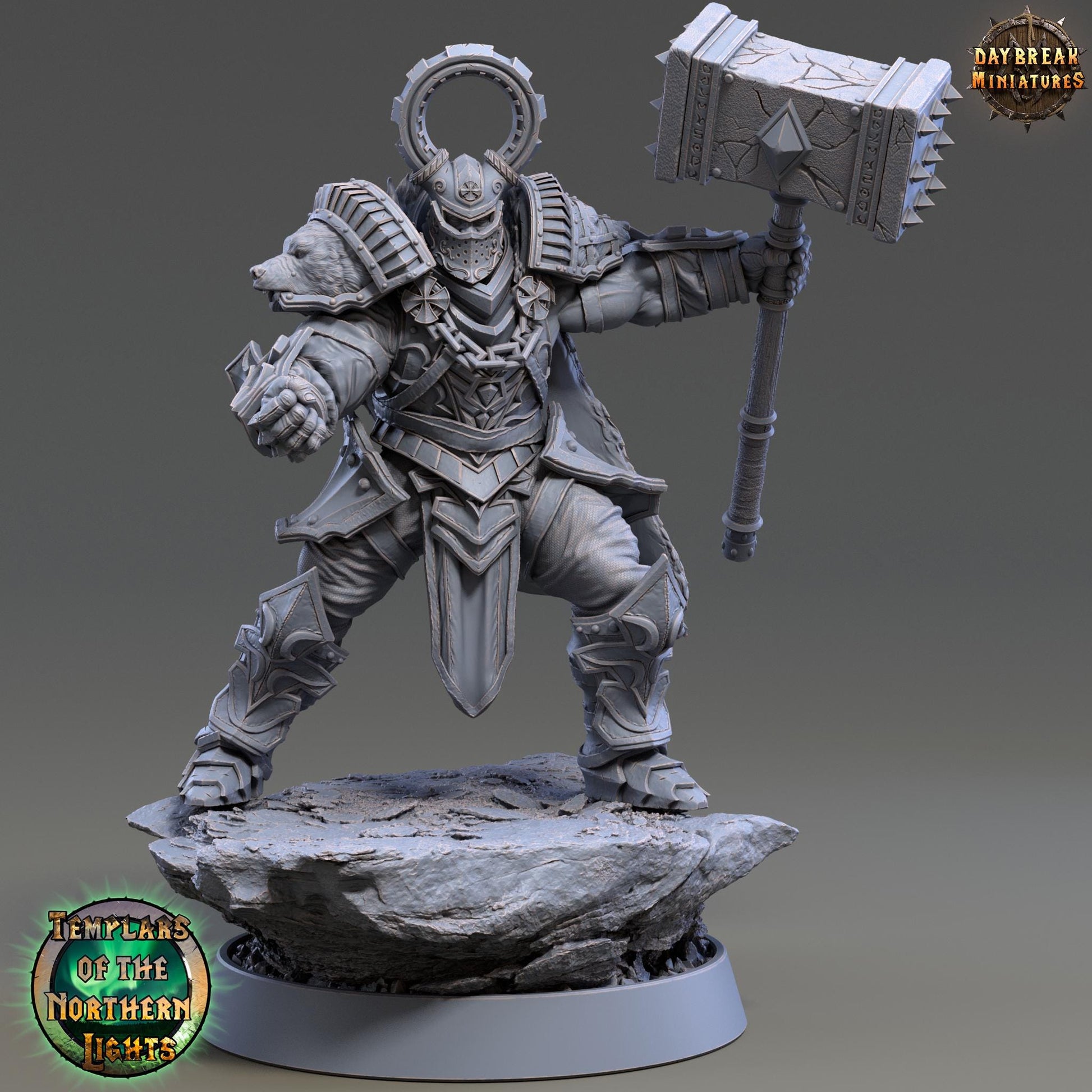 Ove Stonecold | Daybreak Miniatures | Templars of the Northern Lights | RESIN | Fantasy | Wargaming | RPG | Gaming