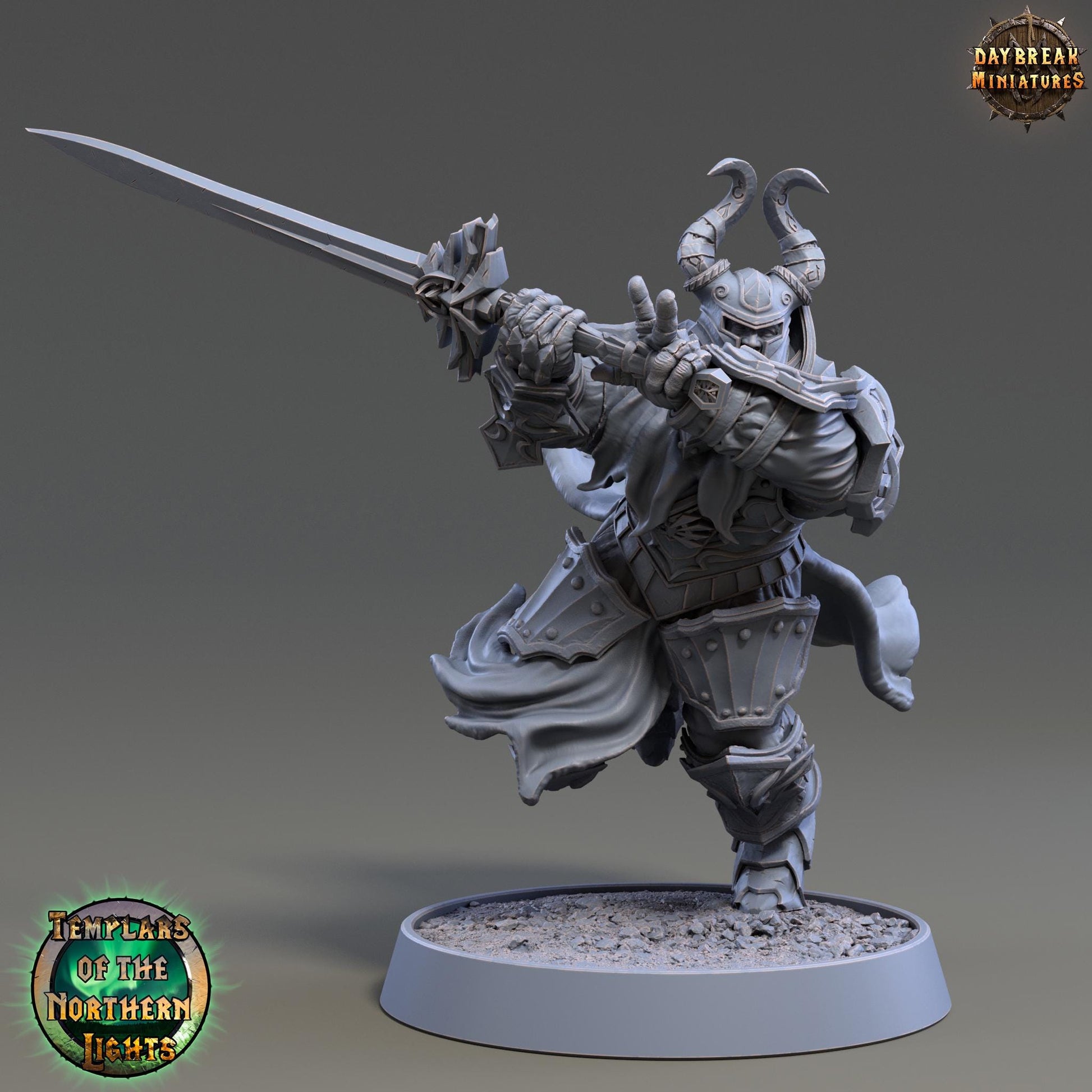 Splitter Fredrik Tournier | Daybreak Miniatures | Templars of the Northern Lights | RESIN | Fantasy | Wargaming | RPG | Gaming