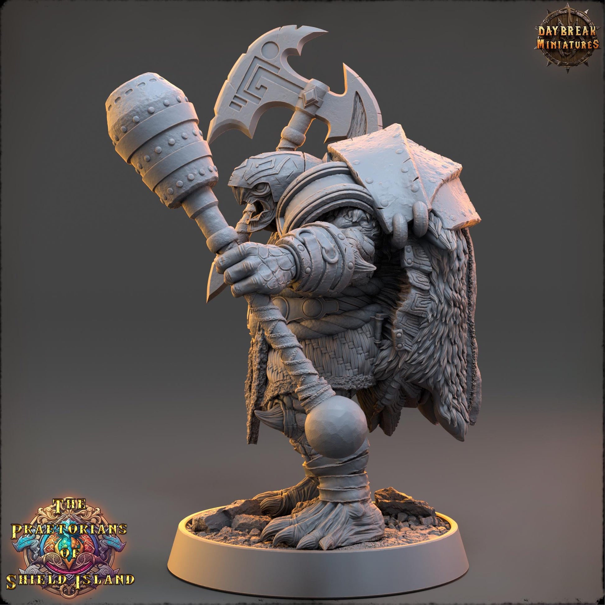 Bazo | Daybreak Miniatures | Praetorians of Shield Island | RESIN | Fantasy | Wargaming | RPG | Gaming | Tortles | Character Model