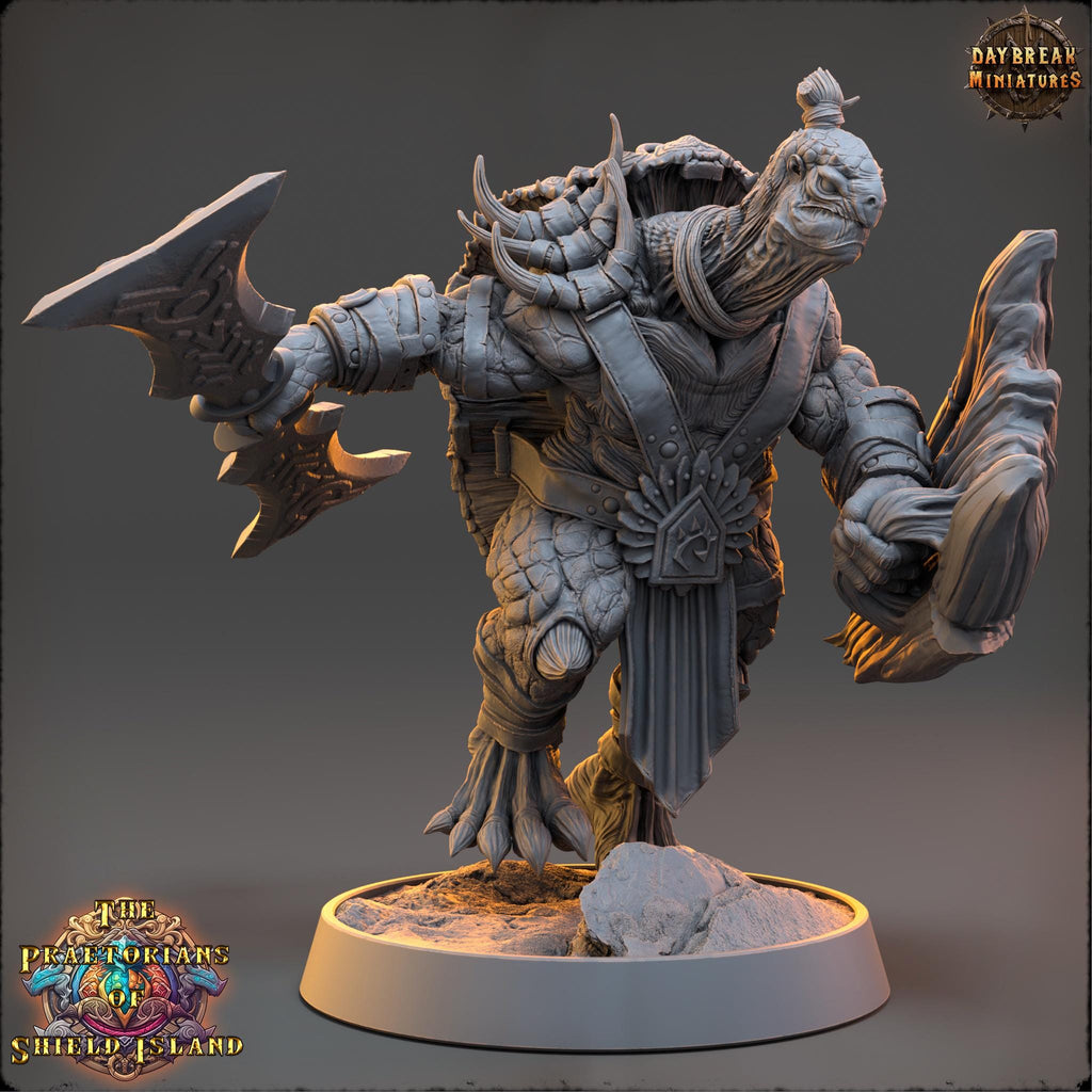 Bidbal | Daybreak Miniatures | Praetorians of Shield Island | RESIN | Fantasy | Wargaming | RPG | Gaming | Tortles | Character Model
