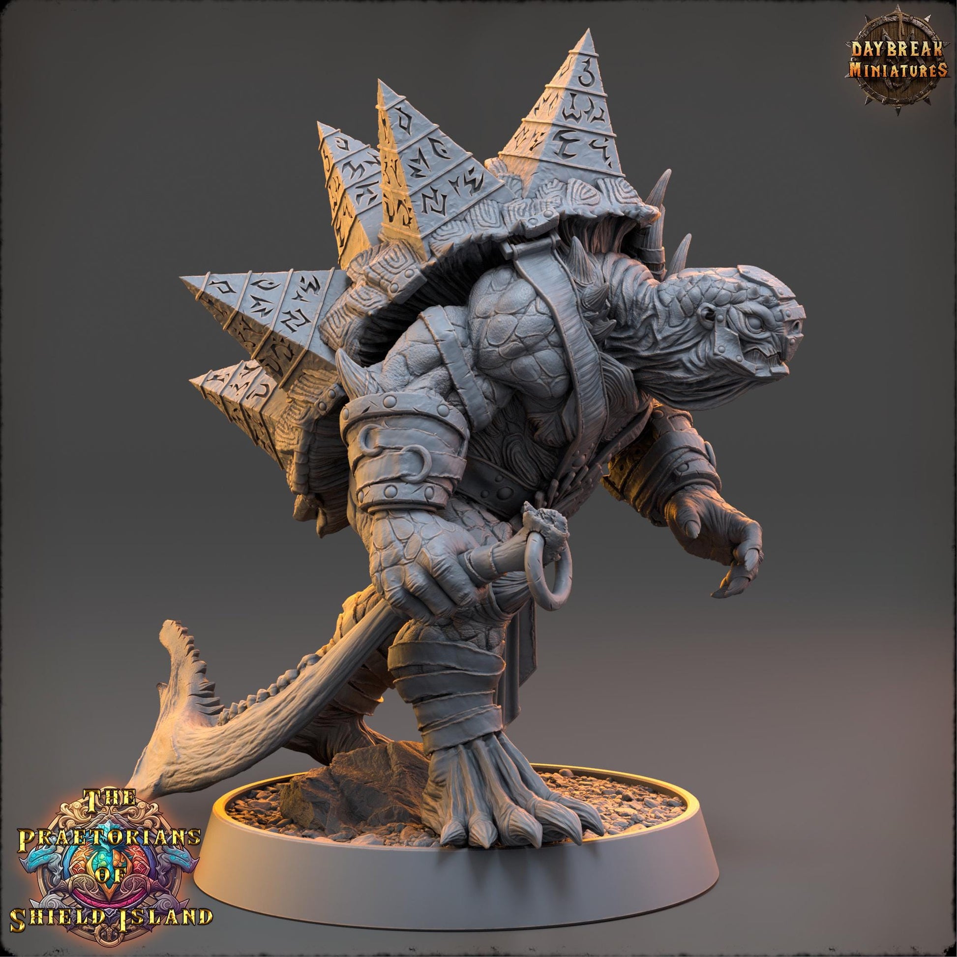 Mermat | Daybreak Miniatures | Praetorians of Shield Island | RESIN | Fantasy | Wargaming | RPG | Gaming | Tortles | Character Model