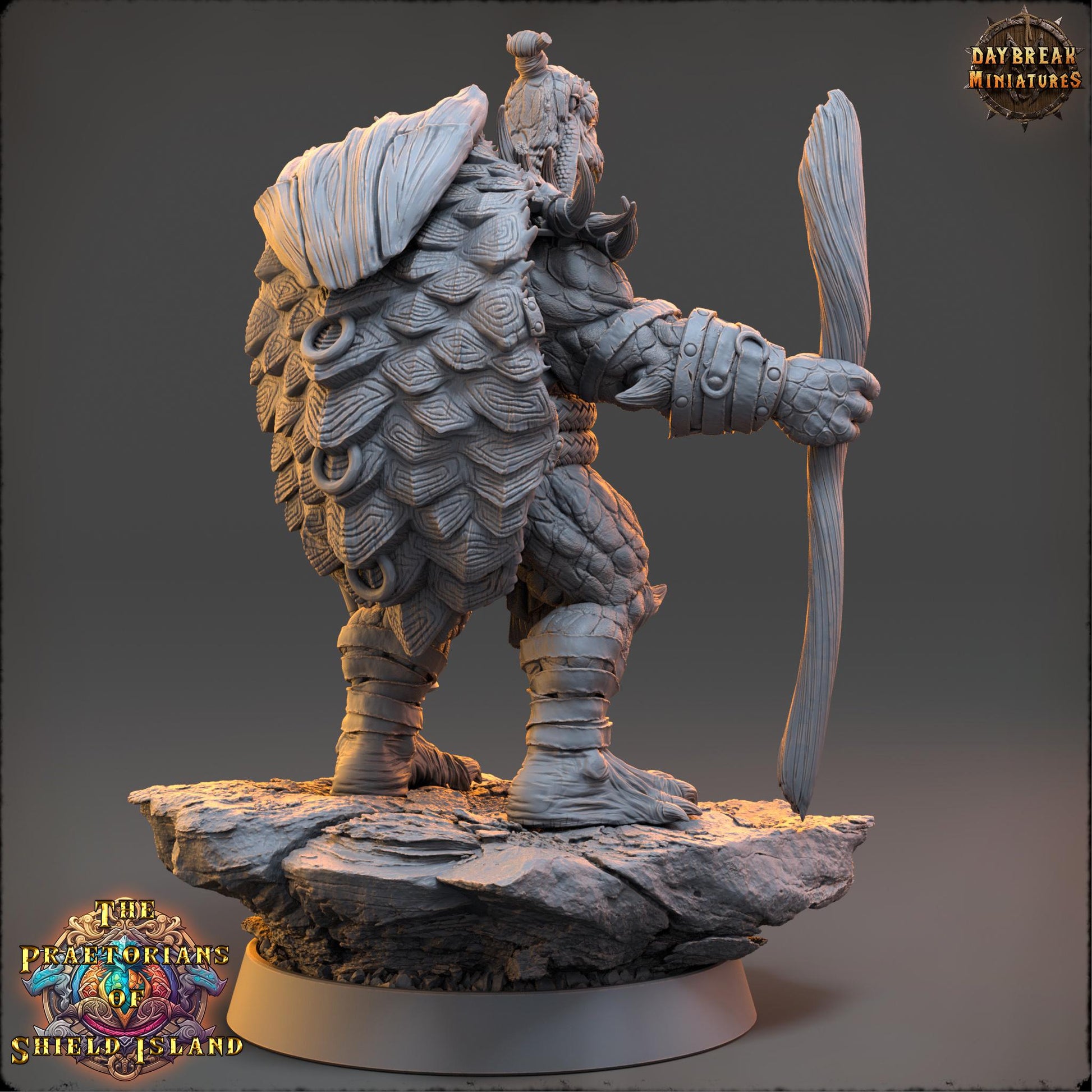Ortlagus | Daybreak Miniatures | Praetorians of Shield Island | RESIN | Fantasy | Wargaming | RPG | Gaming | Tortles | Character Model