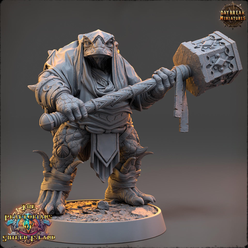 Topo | Daybreak Miniatures | Praetorians of Shield Island | RESIN | Fantasy | Wargaming | RPG | Gaming | Tortles | Character Model