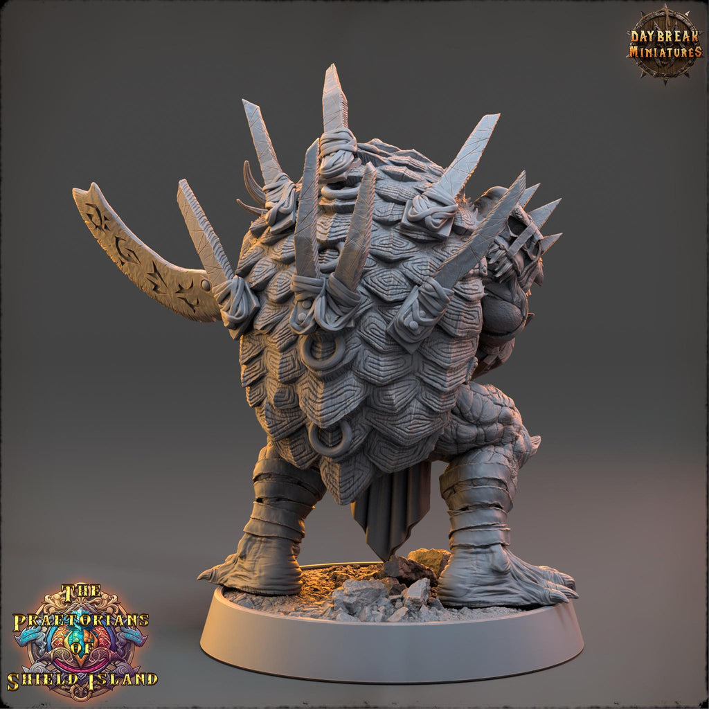 Tormic | Daybreak Miniatures | Praetorians of Shield Island | RESIN | Fantasy | Wargaming | RPG | Gaming | Tortles | Character Model