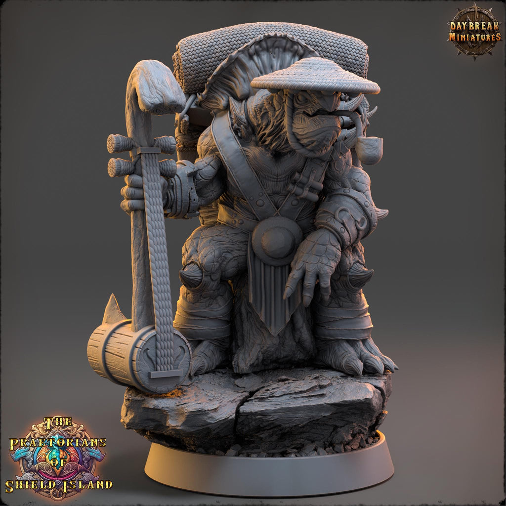Ubac | Daybreak Miniatures | Praetorians of Shield Island | RESIN | Fantasy | Wargaming | RPG | Gaming | Tortles | Character Model