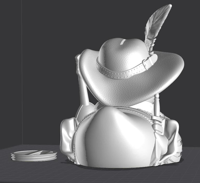 Bardy Ducky Coin Bank | Fates End | Fantasy | DnD | RPG | Roleplay Gaming | Bard Duck Piggy Bank | Gamer Gift