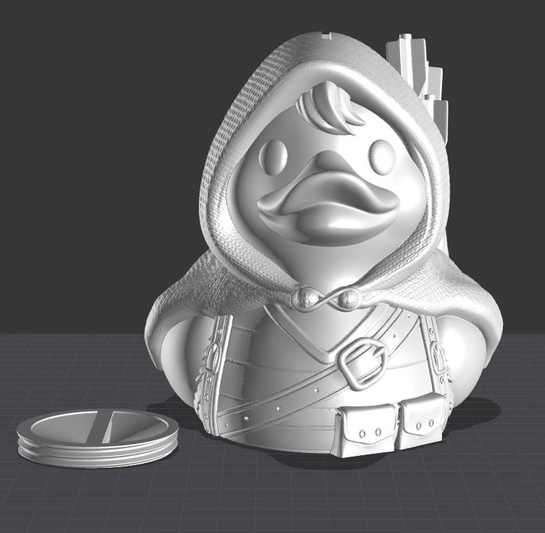 Ranger Ducky Coin Bank | Fates End | Fantasy | DnD | RPG | Roleplay Gaming | Duck Piggy Bank | Gamer Gift