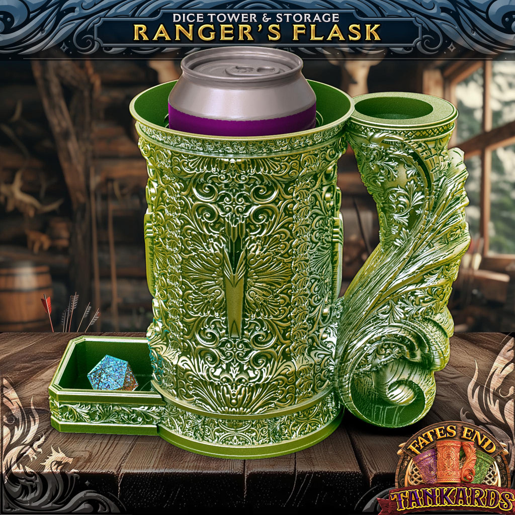 Ranger Tankard - Can Holder Dice Tower and Dice Vault | Fates End | Roleplay Games | Gamer Gift | Mug
