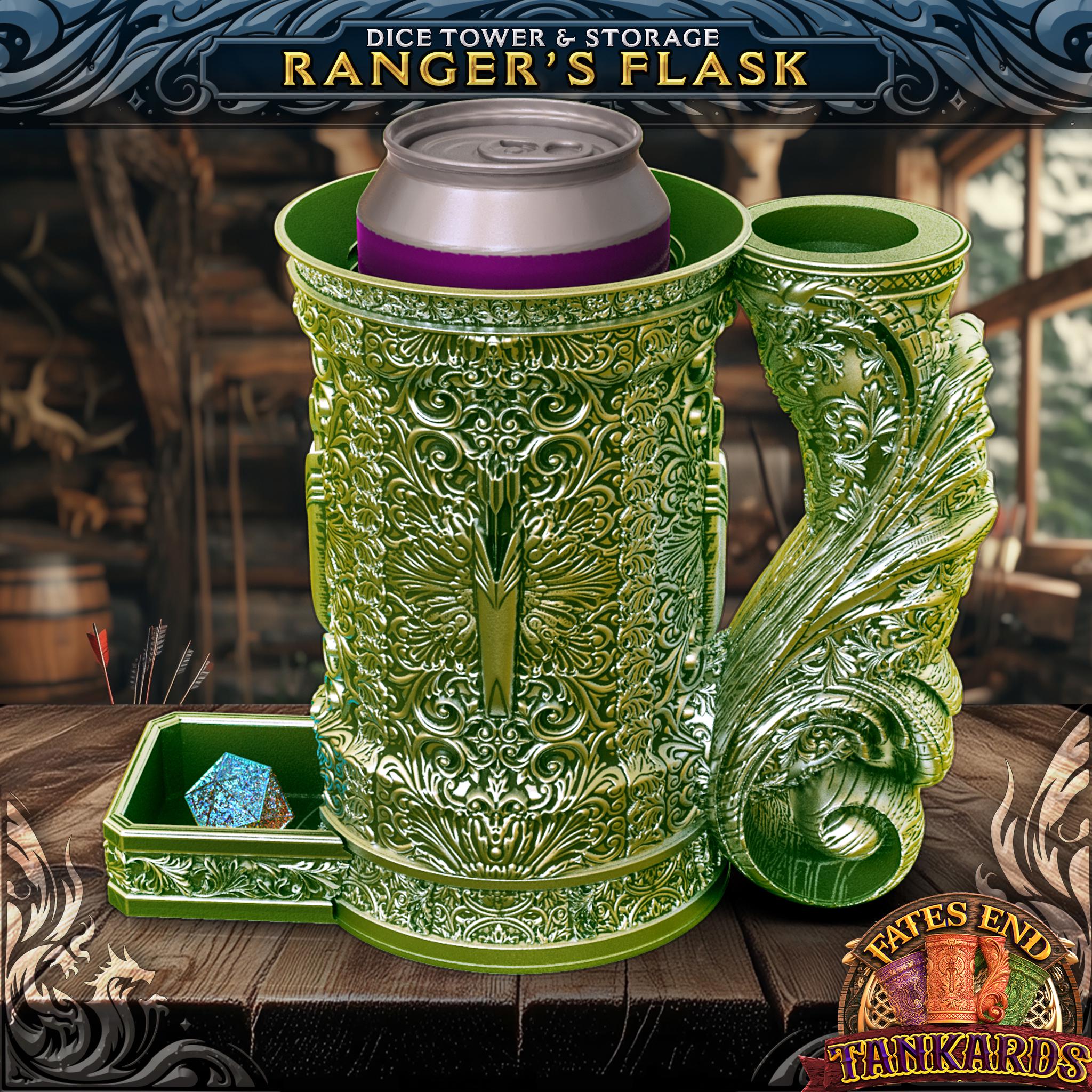 Ranger Tankard - Can Holder Dice Tower and Dice Vault | Fates End | Roleplay Games | Gamer Gift | Mug