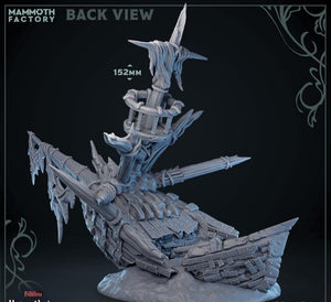 Ghost Shipwreck | Mammoth Factory | Voice Under the Sea | RESIN | Fantasy | DnD | RPG | Tabletop | Gaming | Miniatures | Terrain