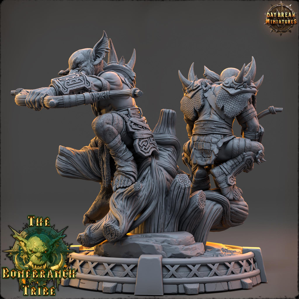 Brothers Mizzik and Hazza Skulker | Daybreak Miniatures | Bonebranch Tribe | RESIN | Fantasy | Horror | Wargaming | RPG | DnD | Gaming