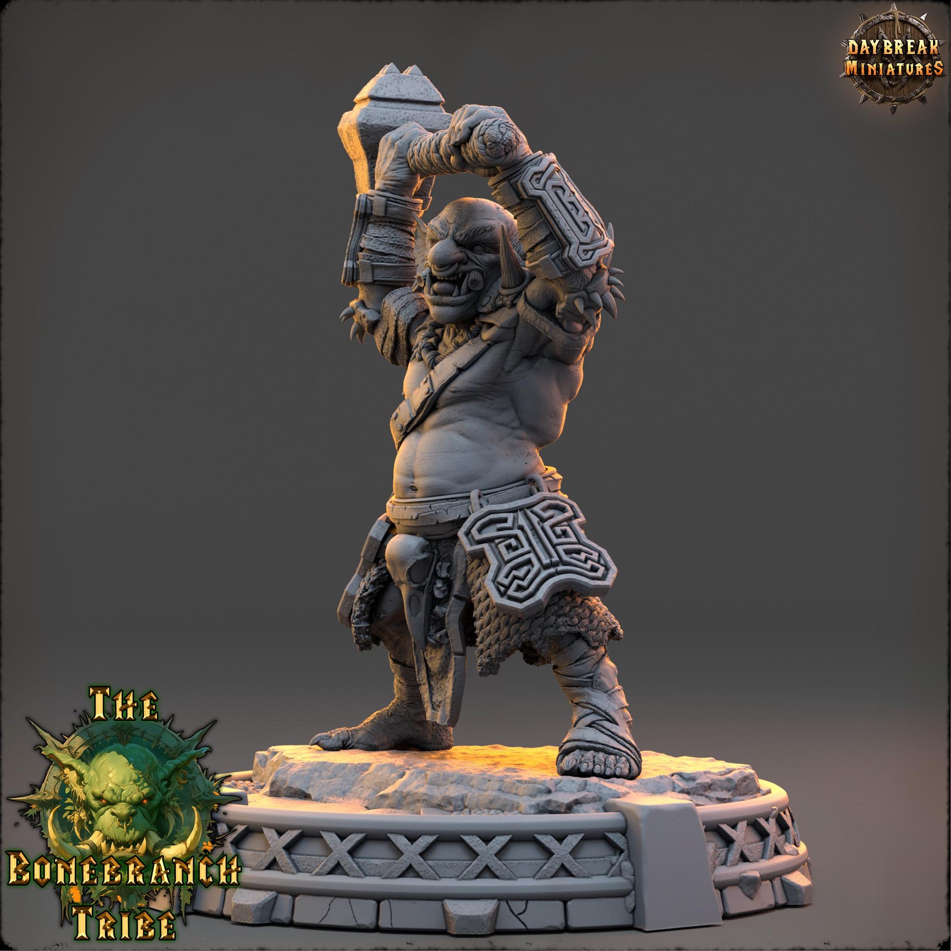 Drogg Skullstamper | Daybreak Miniatures | Bonebranch Tribe | RESIN | Fantasy | Horror | Wargaming | RPG | DnD | Gaming | Goblin