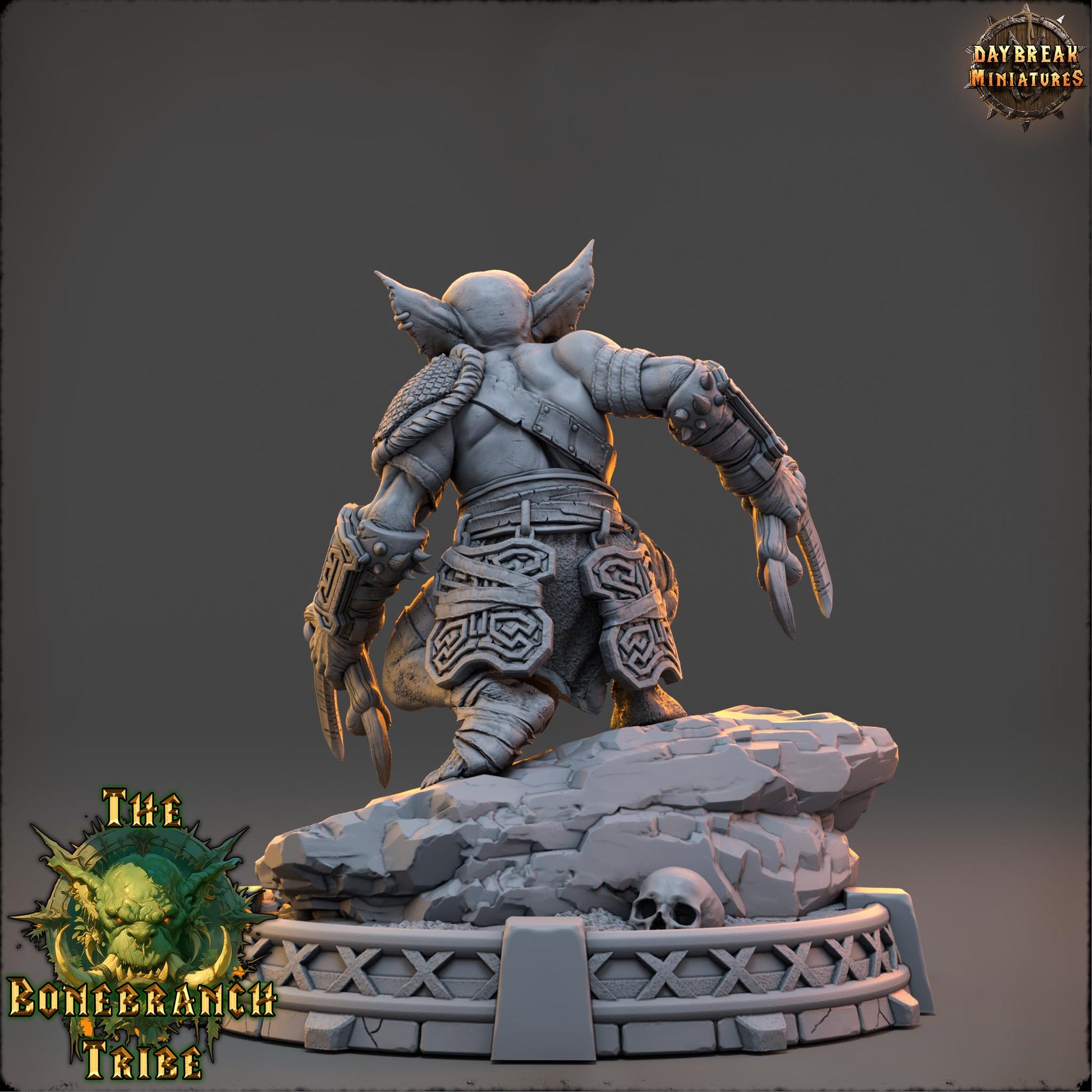 Thrizz Sharpnose | Daybreak Miniatures | Bonebranch Tribe | RESIN | Fantasy | Horror | Wargaming | RPG | DnD | Gaming | Goblin