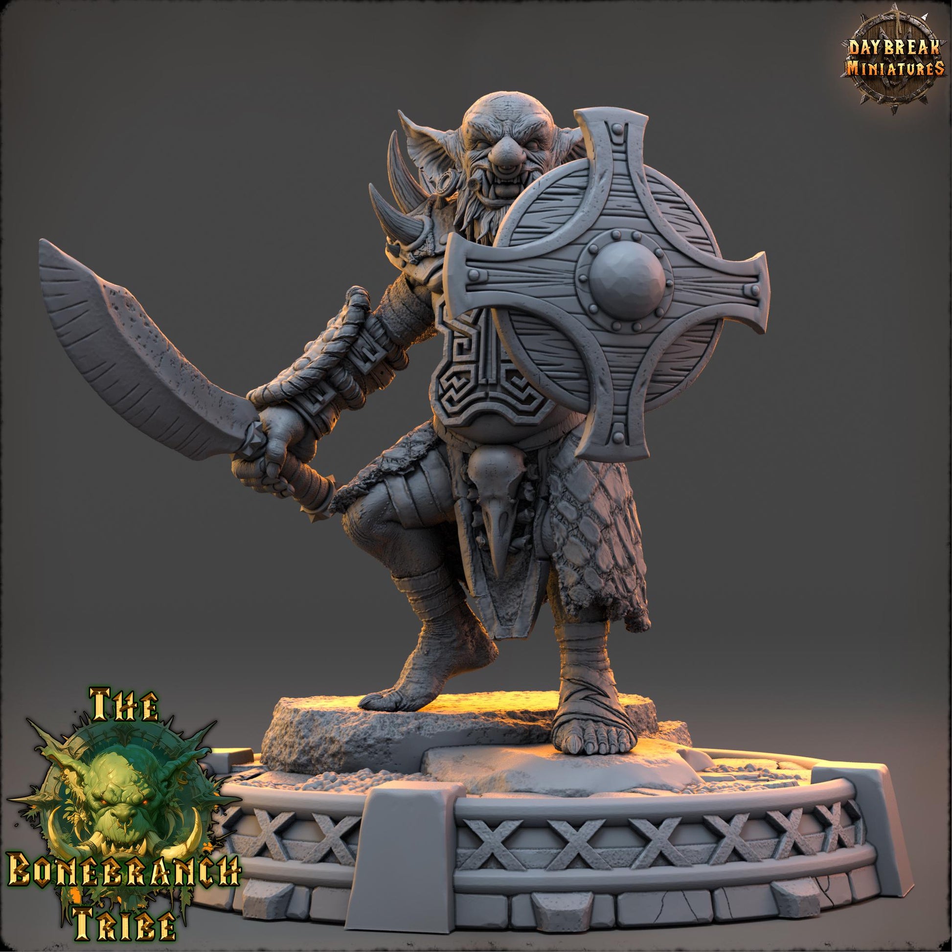 Zurtik Hookclaw | Daybreak Miniatures | Bonebranch Tribe | RESIN | Fantasy | Horror | Wargaming | RPG | DnD | Gaming | Goblin