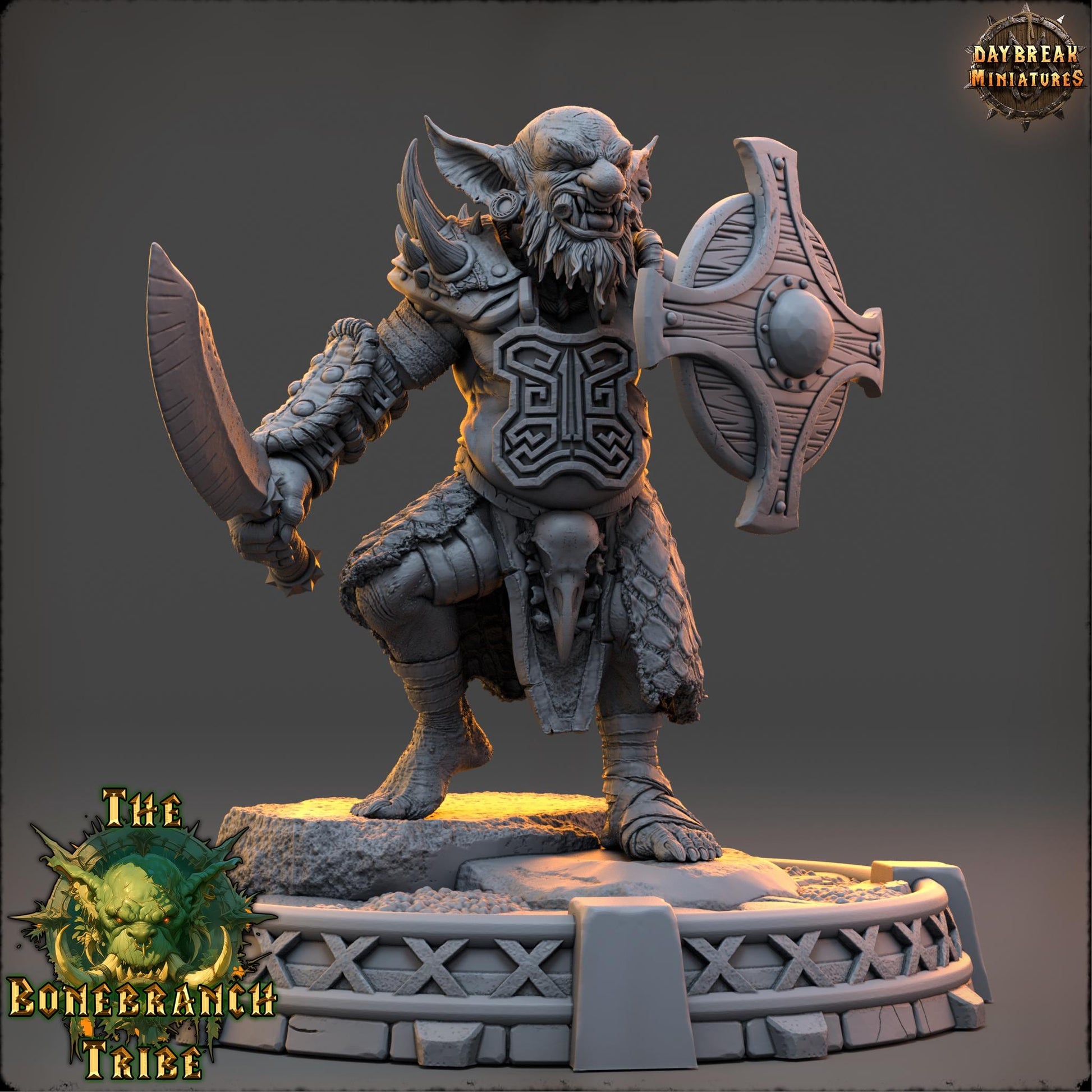Zurtik Hookclaw | Daybreak Miniatures | Bonebranch Tribe | RESIN | Fantasy | Horror | Wargaming | RPG | DnD | Gaming | Goblin