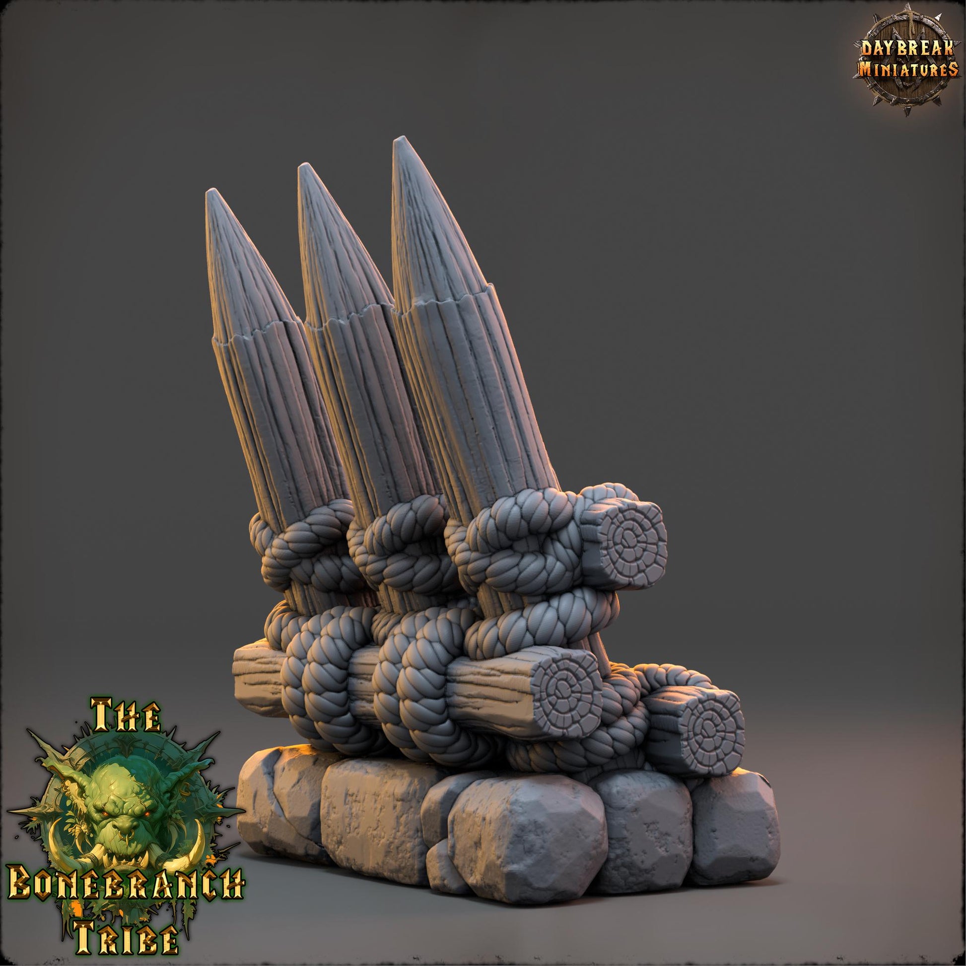 Bonebranch Terrain | Daybreak Miniatures | Bonebranch Tribe | RESIN | Fantasy | Horror | Wargaming | RPG | DnD | Gaming | Goblin Terrain