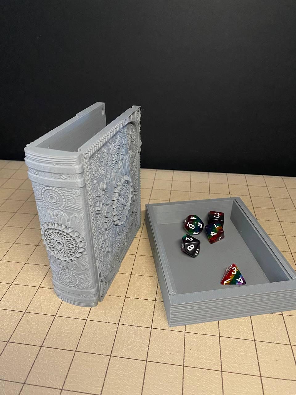 Artificer Tome - Perfect for cards, dice, and minis | Fates End | Fantasy | DnD | RPG | Roleplay Gaming | MTG Magic Card Box | Gamer Gift