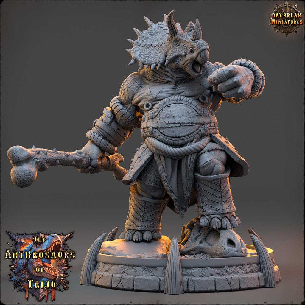 Davooz Triper | Daybreak Miniatures | Anthrosaurs of Triju | RESIN| Fantasy | Horror| Wargaming | RPG | DnD | Gaming Miniature | Dinosaur