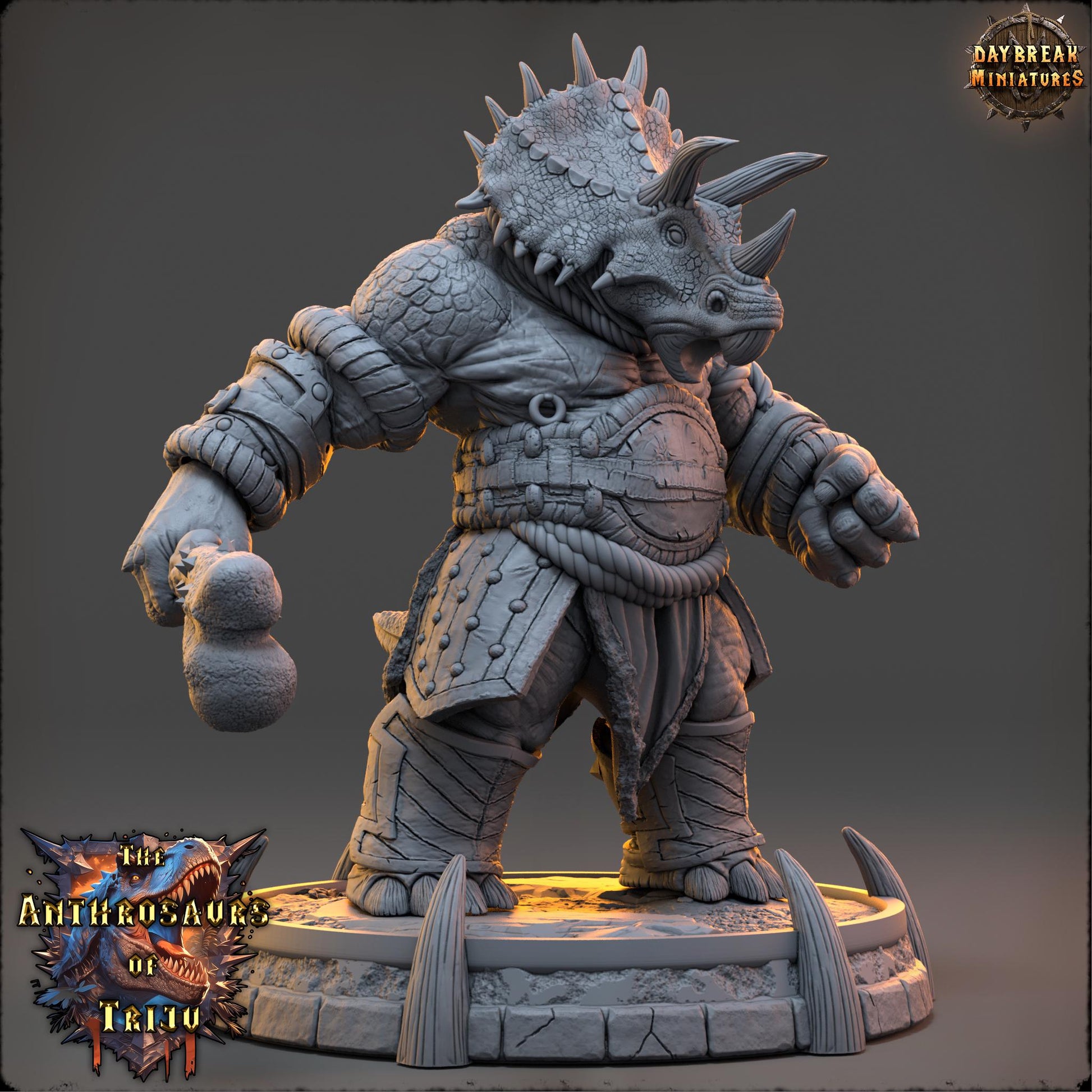 Fernez Triper | Daybreak Miniatures | Anthrosaurs of Triju | RESIN| Fantasy | Horror| Wargaming | RPG | DnD | Gaming Miniature | Dinosaur