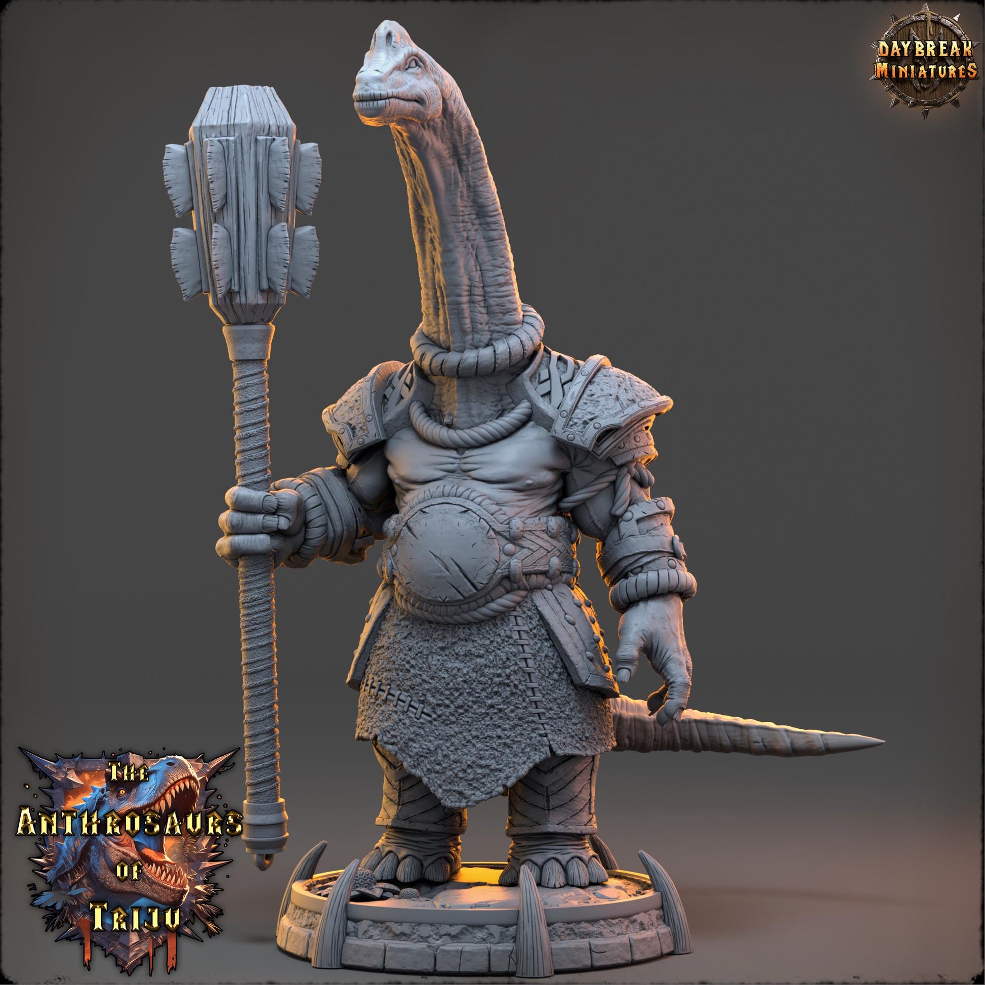 Jogo Bracco | Daybreak Miniatures | Anthrosaurs of Triju | RESIN| Fantasy | Horror| Wargaming | RPG | DnD | Gaming Miniature | Dinosaur