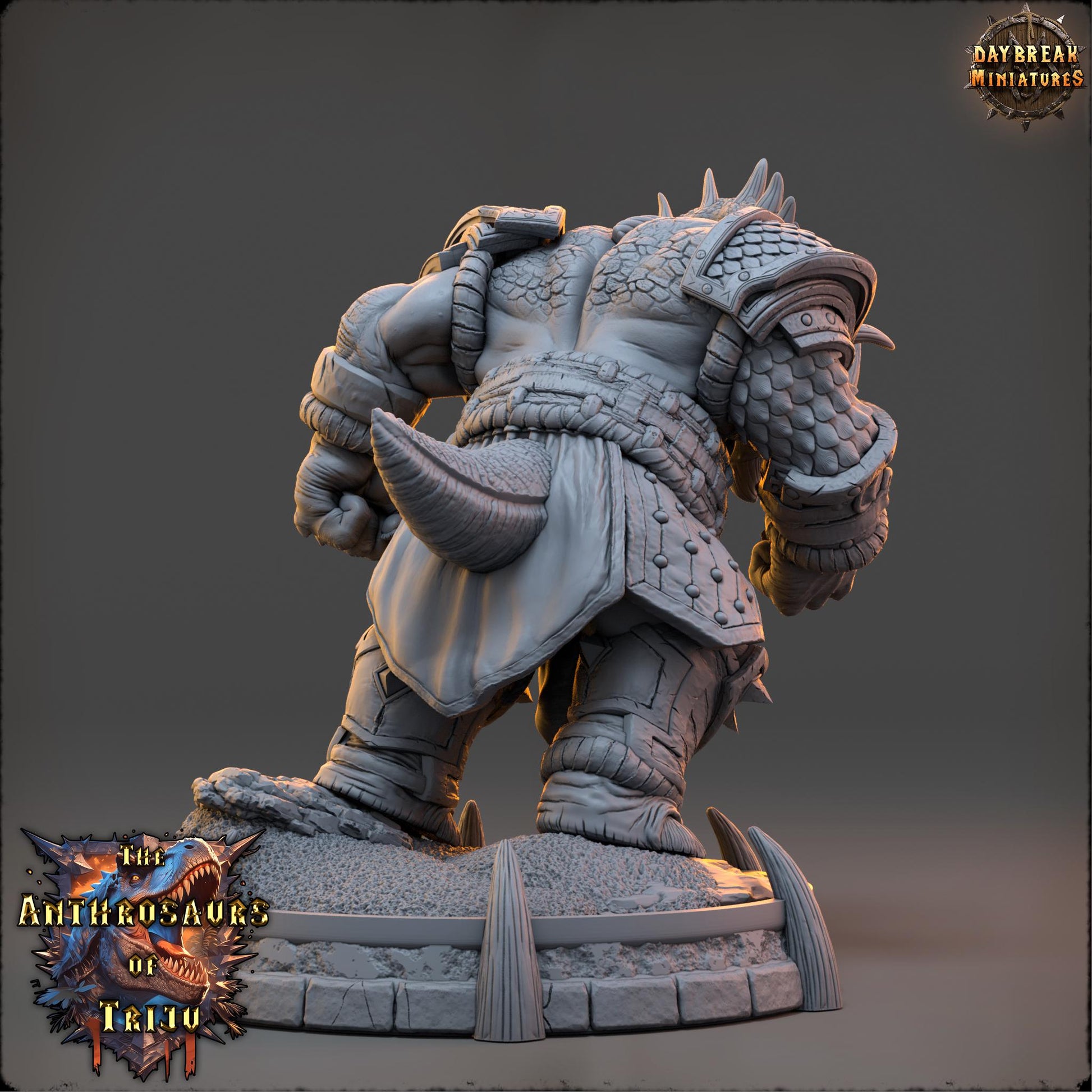 Zuund Freke | Daybreak Miniatures | Anthrosaurs of Triju | RESIN| Fantasy | Horror| Wargaming | RPG | DnD | Gaming Miniature | Dinosaur