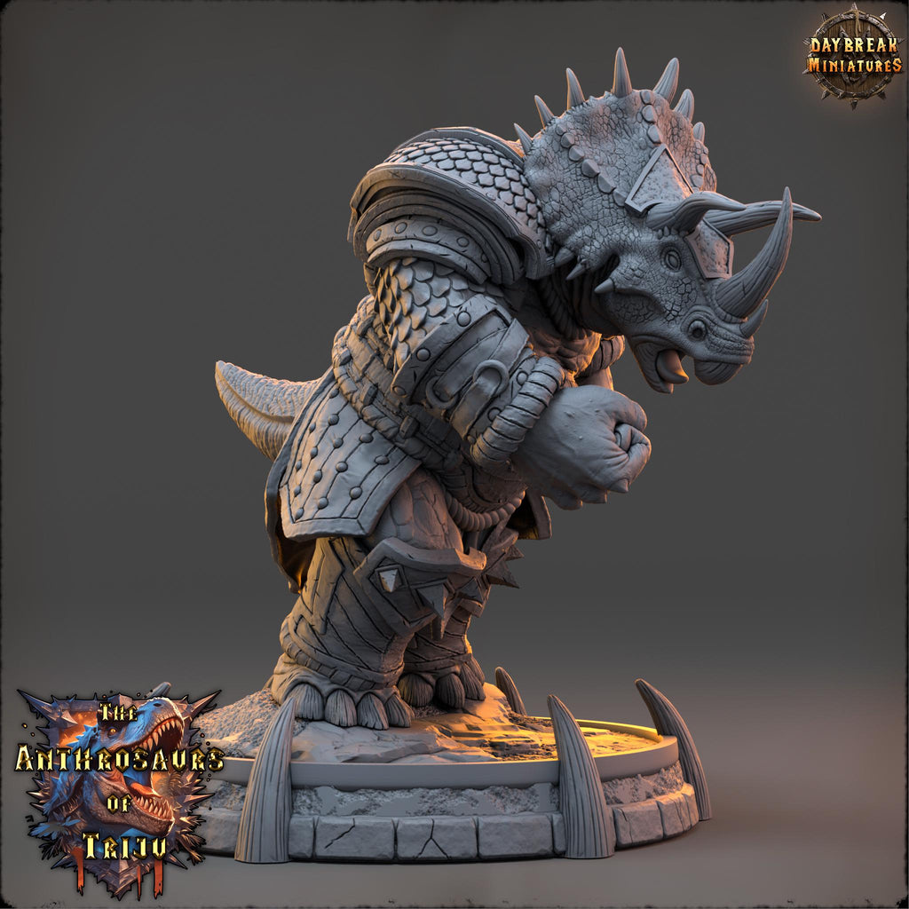 Zuund Freke | Daybreak Miniatures | Anthrosaurs of Triju | RESIN| Fantasy | Horror| Wargaming | RPG | DnD | Gaming Miniature | Dinosaur