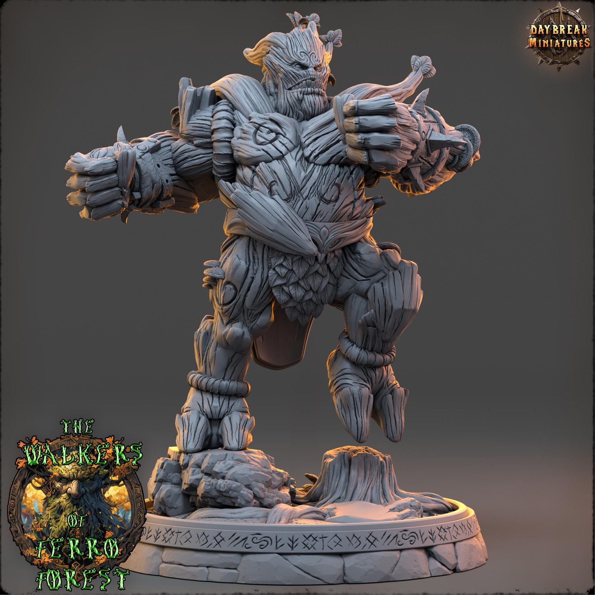 The Walkers of Ferro Forest Full Set | Daybreak Miniatures | Fey Creatures | RESIN | Fantasy | Wargaming | RPG | DnD | Gaming | Treant | Ent