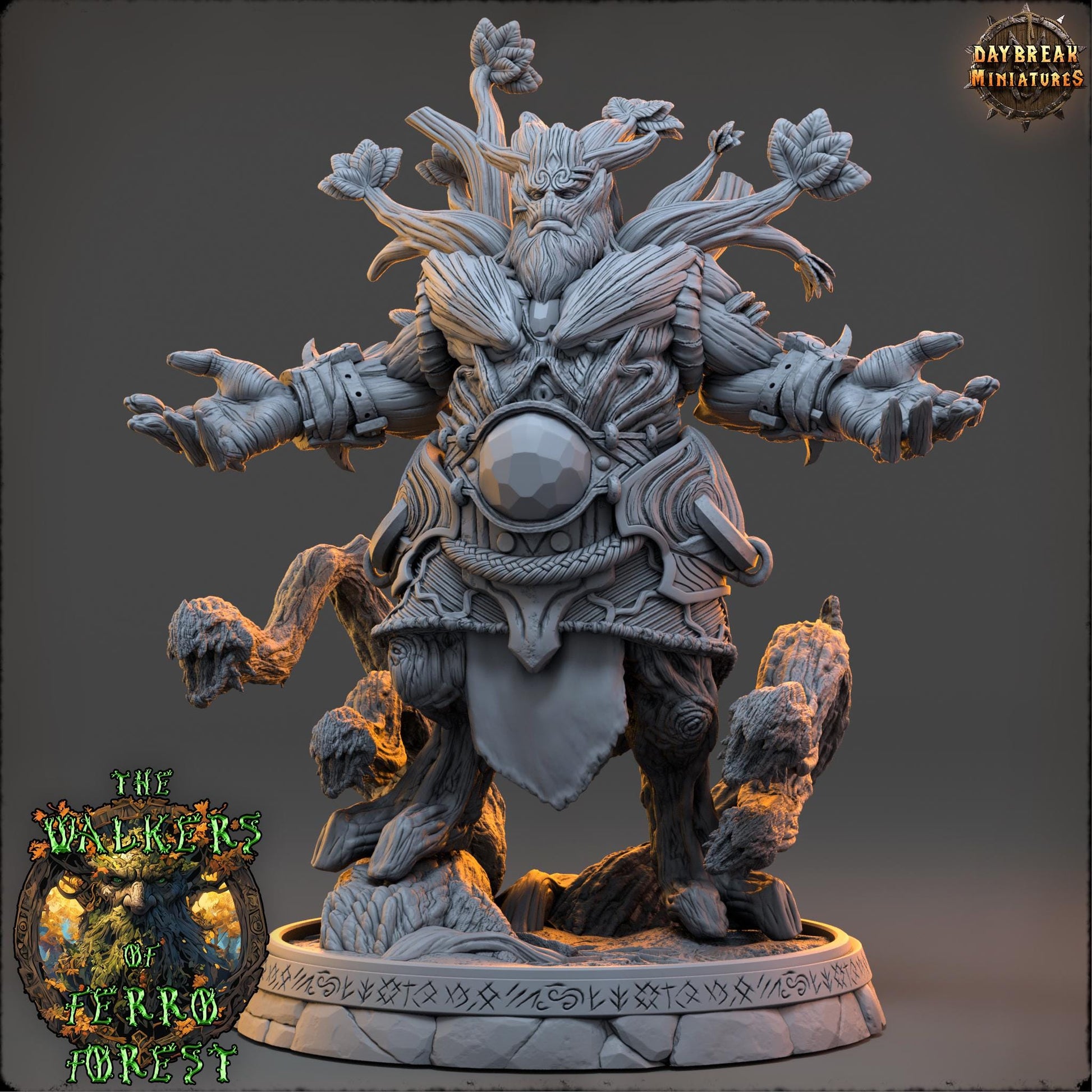 The Walkers of Ferro Forest Full Set | Daybreak Miniatures | Fey Creatures | RESIN | Fantasy | Wargaming | RPG | DnD | Gaming | Treant | Ent