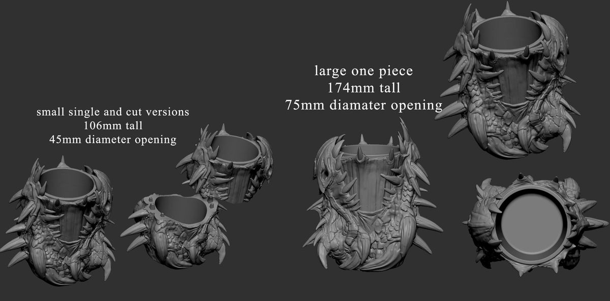 Dragon Dice Cup | Mini Monster Mayhem | Dragon Head Cups | Fantasy | DnD | RPG | Gaming | Pen Holder | Paint Brush Holder