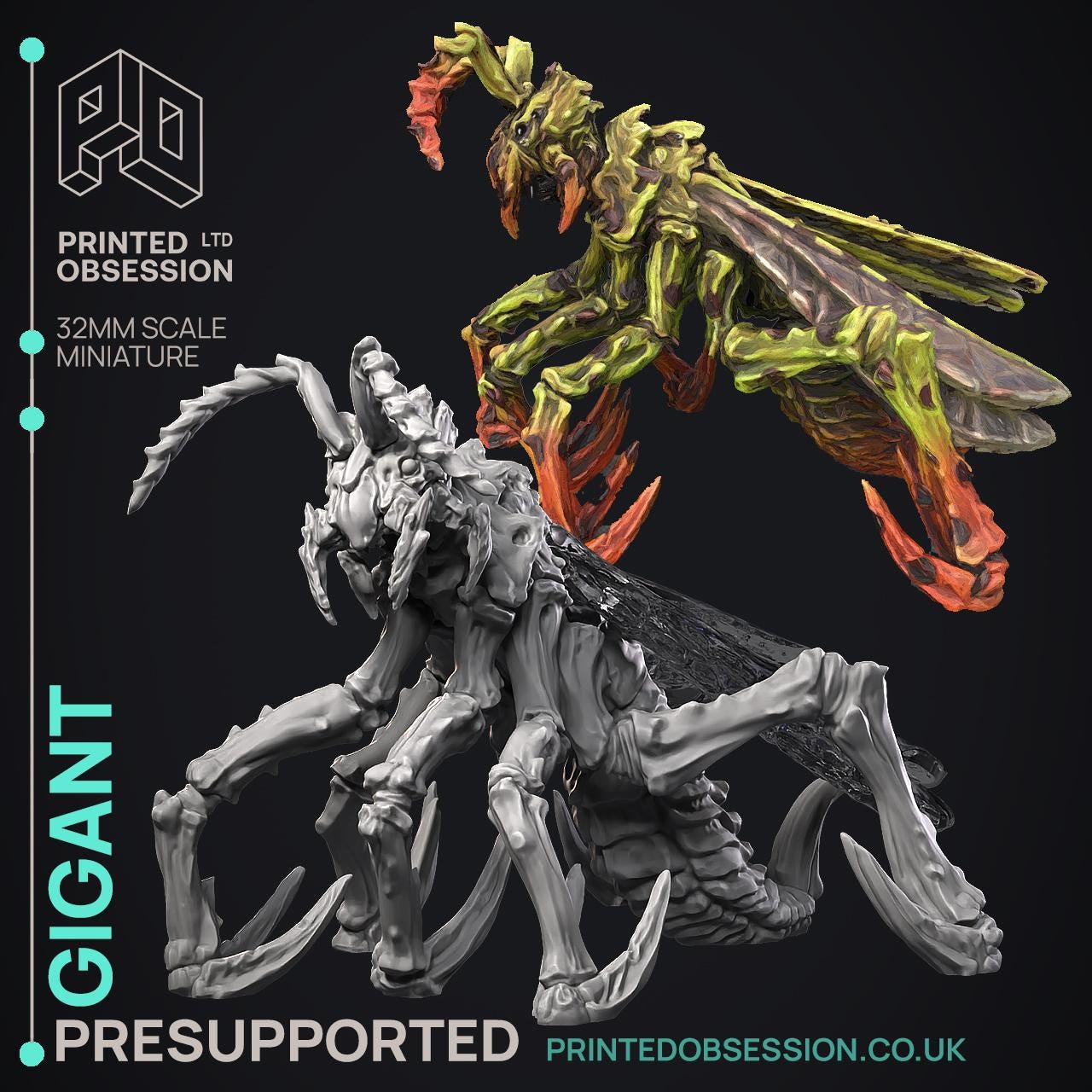 Gigant | Printed Obsession | Random Monsters | Resin | Fantasy | Horror | DnD | RPG | Tabletop | Miniature | Monster Model