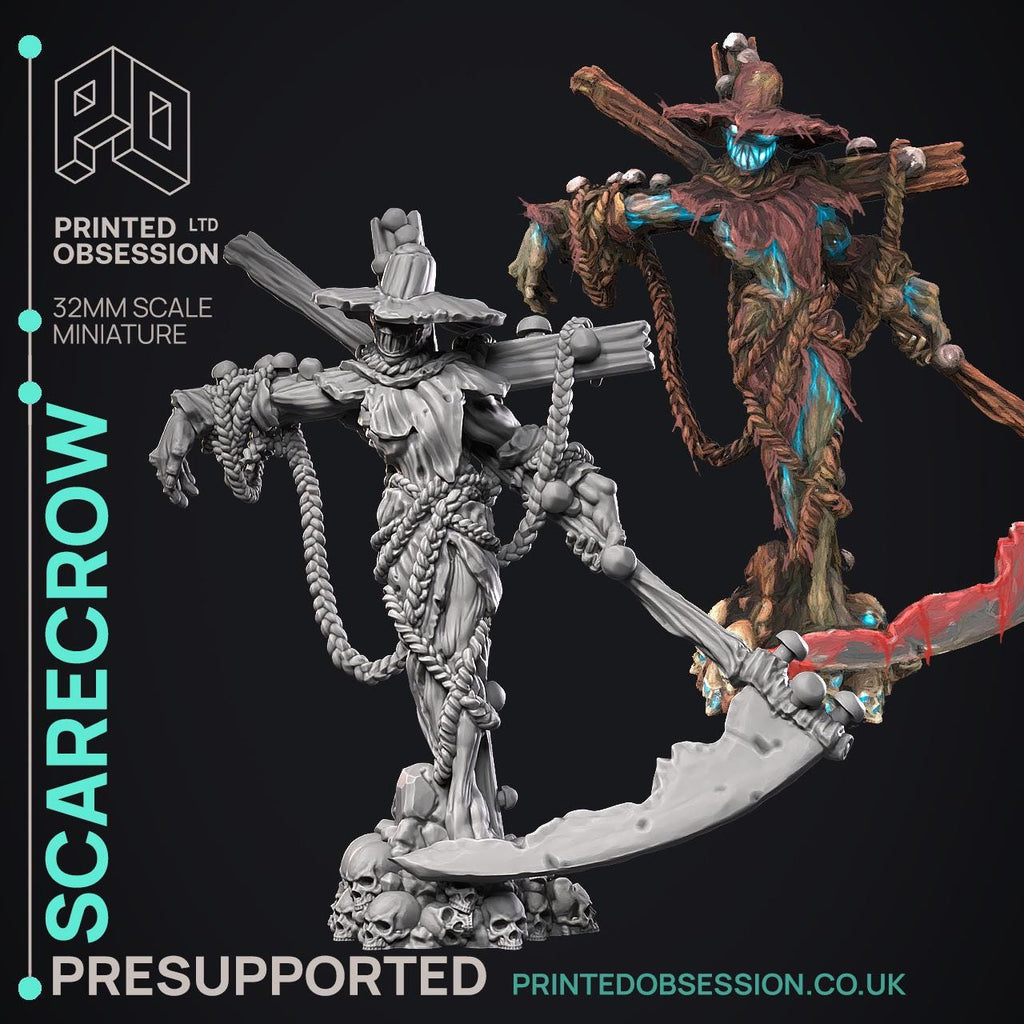 The Scarecrow | Printed Obsession | Halloween Collection | Resin | Fantasy | Horror | DnD | RPG | Tabletop | Miniature | Character Model