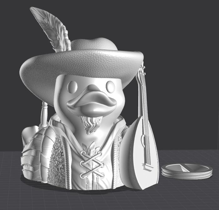 Bardy Ducky Coin Bank | Fates End | Fantasy | DnD | RPG | Roleplay Gaming | Bard Duck Piggy Bank | Gamer Gift