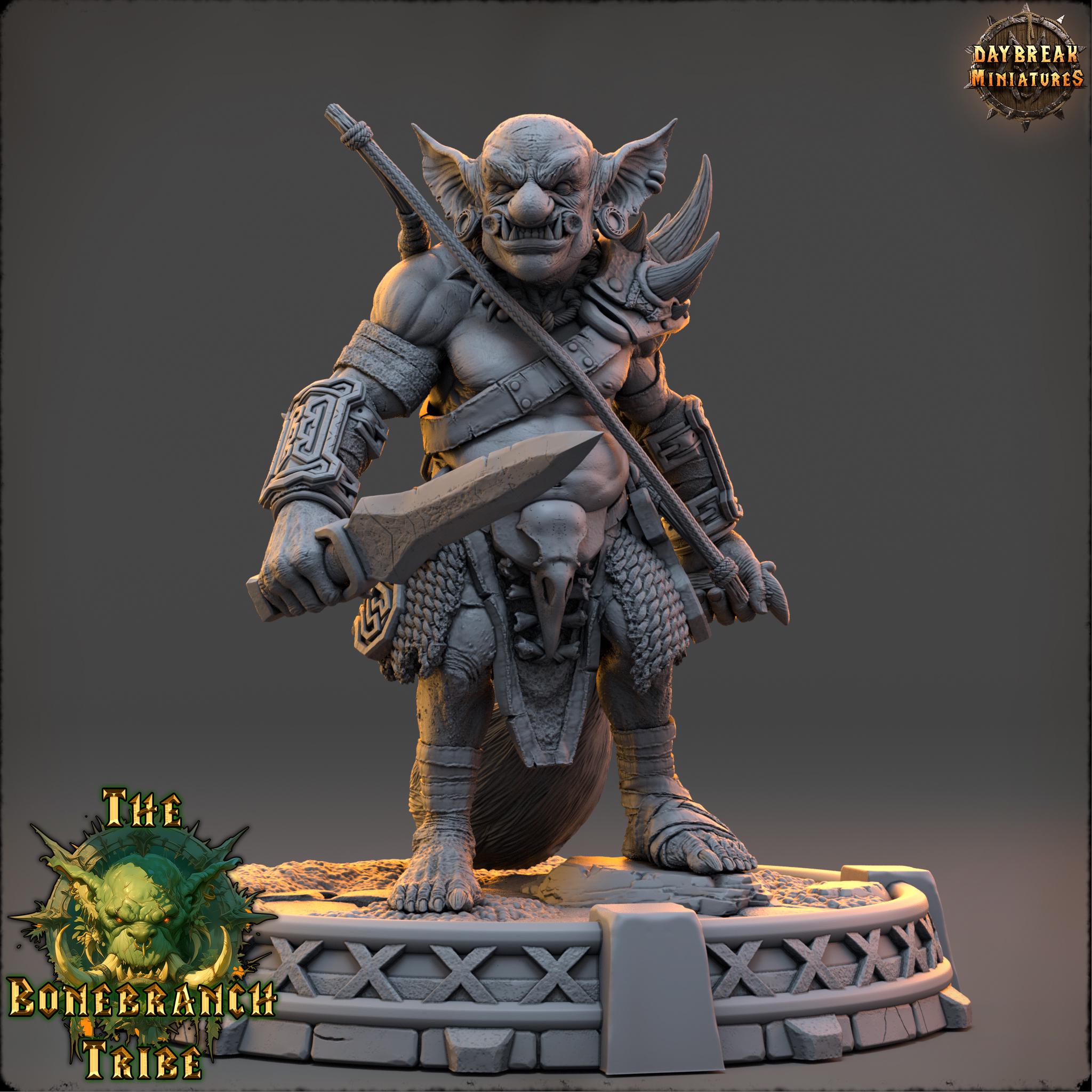 Narkz the Hollow | Daybreak Miniatures | Bonebranch Tribe | RESIN | Fantasy | Horror | Wargaming | RPG | DnD | Gaming | Goblin