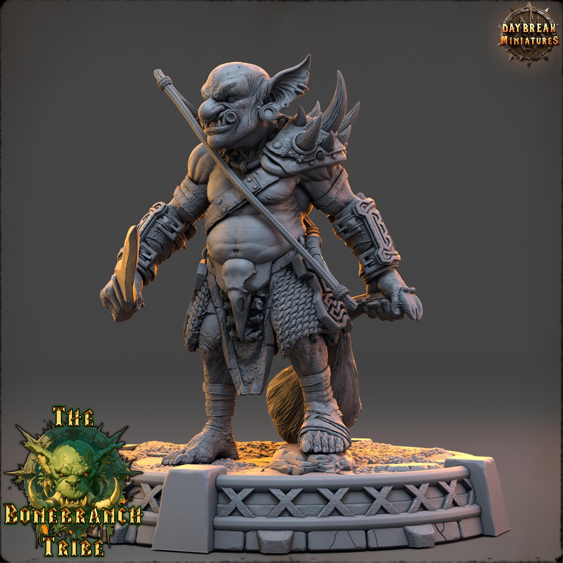 Narkz the Hollow | Daybreak Miniatures | Bonebranch Tribe | RESIN | Fantasy | Horror | Wargaming | RPG | DnD | Gaming | Goblin
