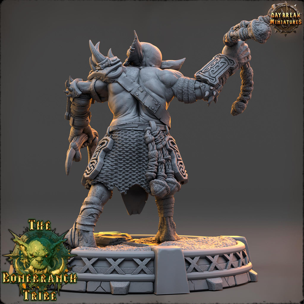 Snaggrik Cleavertooth | Daybreak Miniatures | Bonebranch Tribe | RESIN | Fantasy | Horror | Wargaming | RPG | DnD | Gaming | Goblin