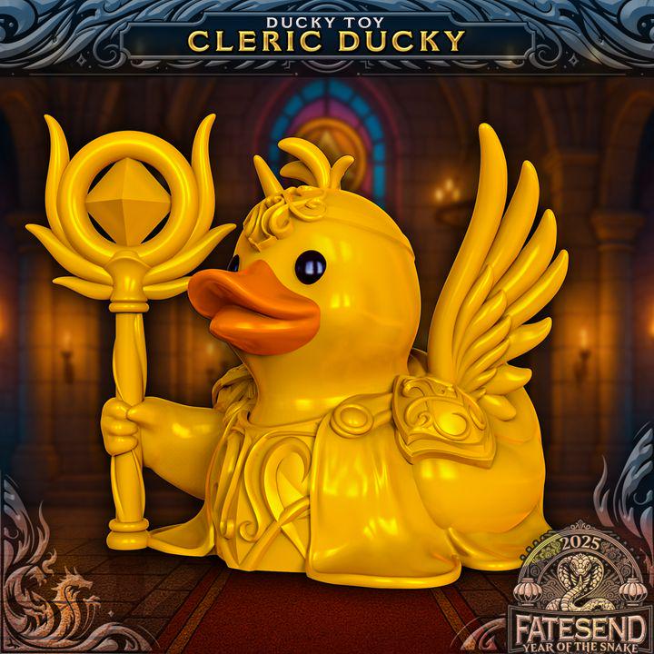Cleric Ducky | Fates End | 3D Print | Fantasy| DnD | RPG | Roleplay Games | Bard Rubber Duck