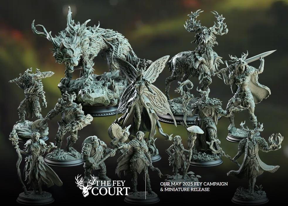 Gungnir of House Jernbark - Centaur Noble | DM Stash | The Fey Court | Fantasy | DnD | RPG |  Miniature | Beast Model