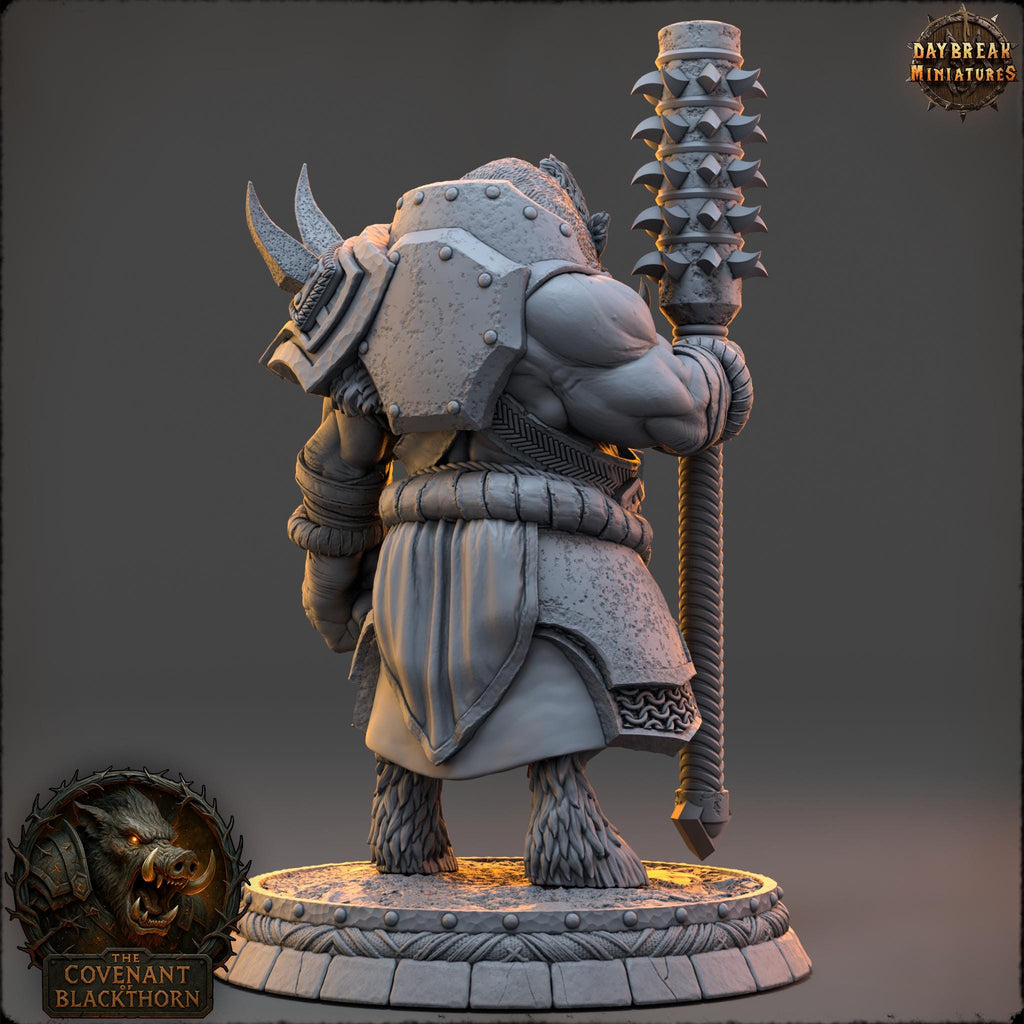Snarth Briarbrand | Daybreak Miniatures | Covenant of Blackthorn | RESIN| Fantasy | Horror | Wargaming | RPG | DnD | Gaming Miniature | Boar