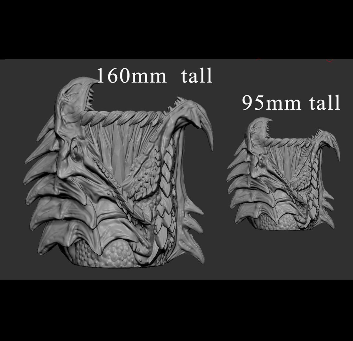 Dragon Dice Cup | Mini Monster Mayhem | Dragon Head Cups | Fantasy | DnD | RPG | Gaming | Pen Holder | Paint Brush Holder