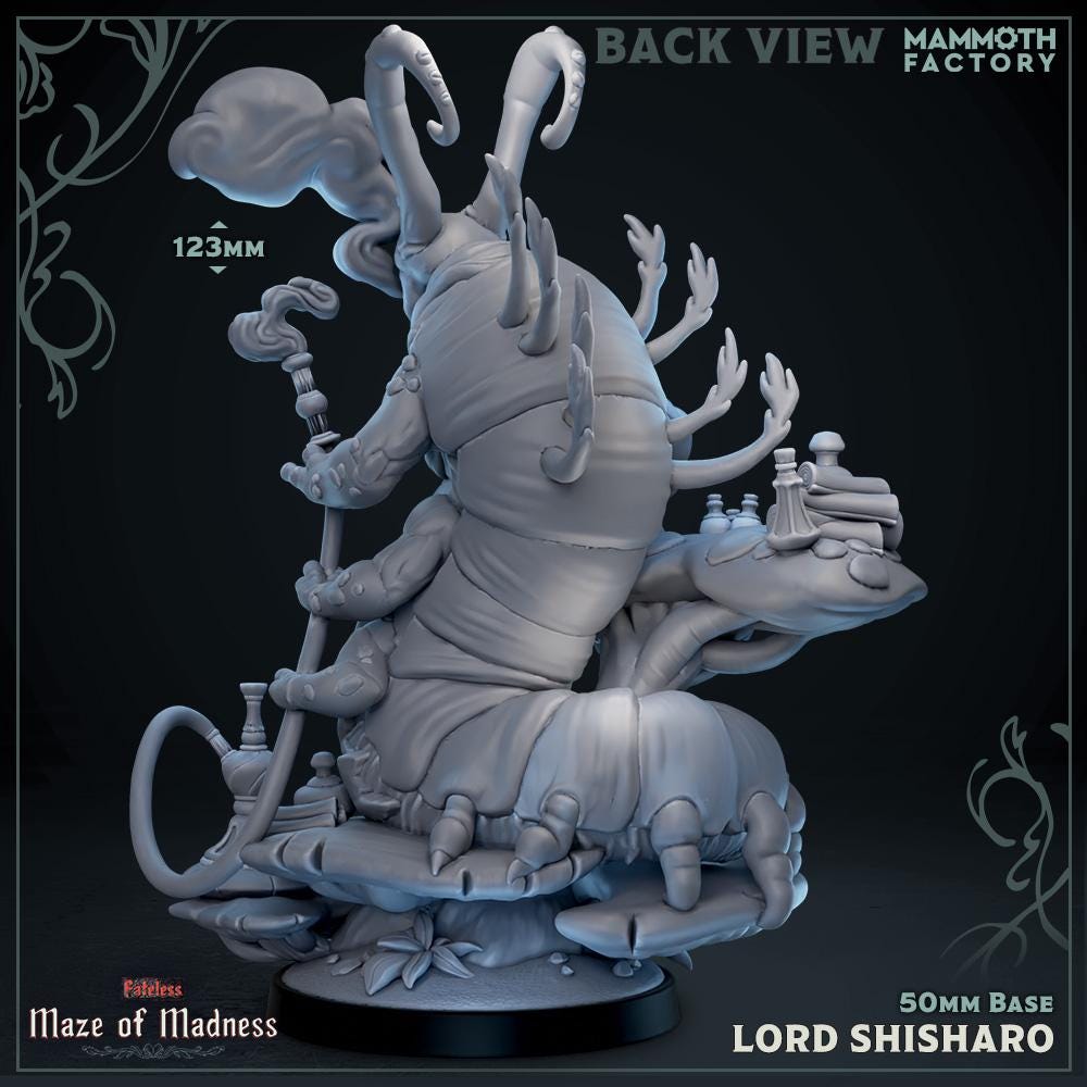 Lord Shisharo | Mammoth Factory | Maze of Madness | RESIN | Fantasy | DnD | RPG | Tabletop | Gaming Miniatures | BBEG