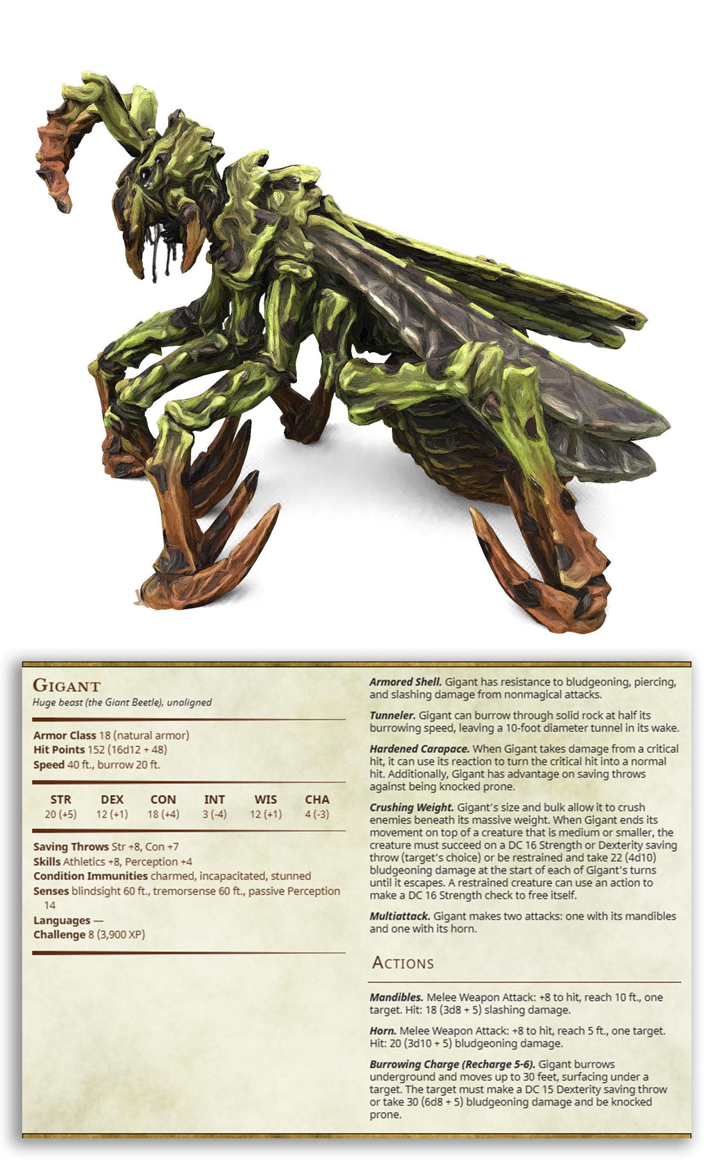 Gigant | Printed Obsession | Random Monsters | Resin | Fantasy | Horror | DnD | RPG | Tabletop | Miniature | Monster Model