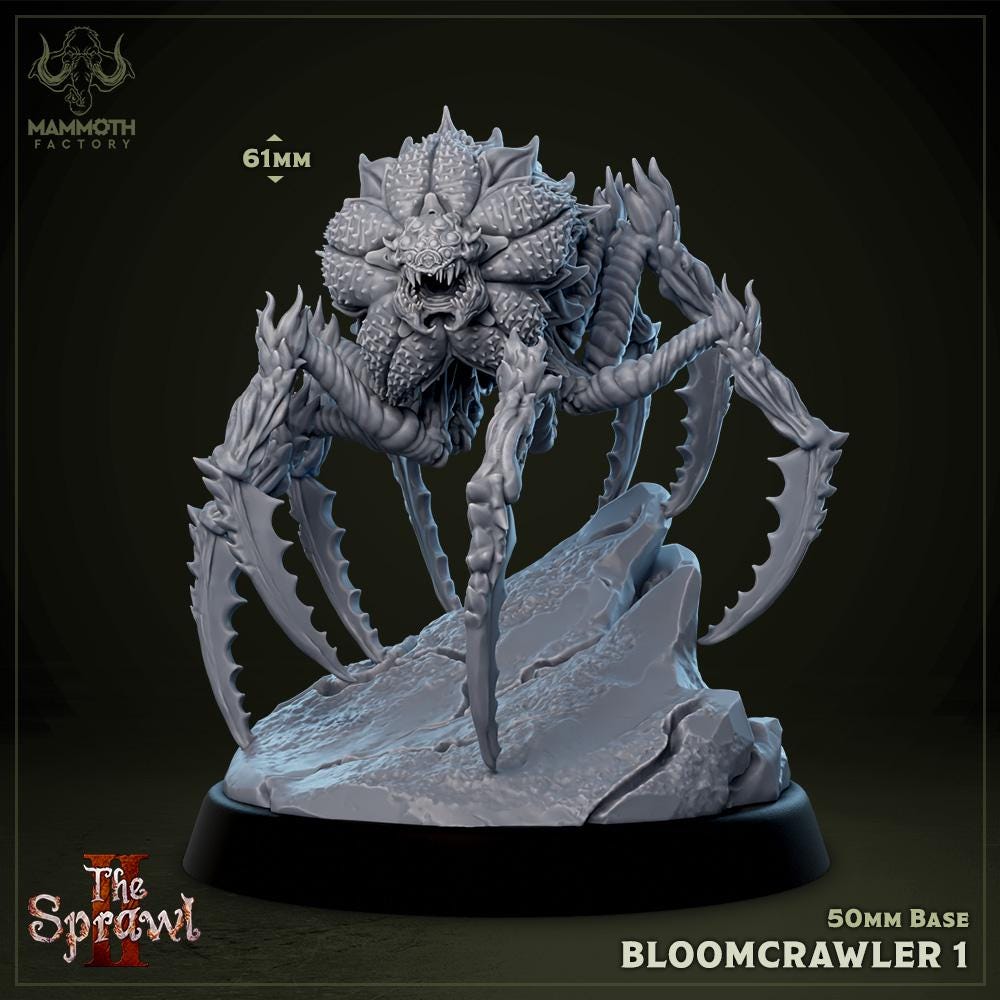 Bloomcrawlers | Mammoth Factory | The Sprawl Vol 2 | RESIN | Fantasy | DnD | RPG | Tabletop | Gaming Miniatures | Beast Model