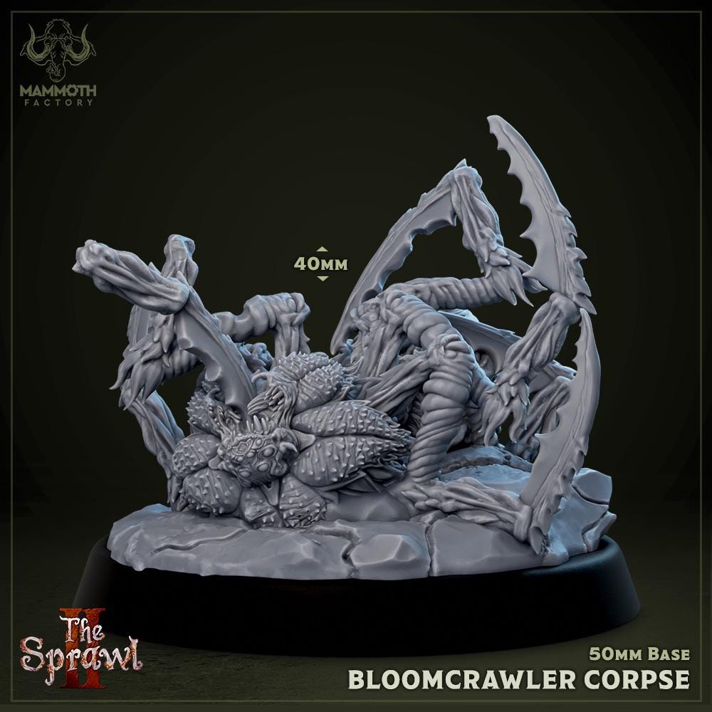 Bloomcrawlers | Mammoth Factory | The Sprawl Vol 2 | RESIN | Fantasy | DnD | RPG | Tabletop | Gaming Miniatures | Beast Model