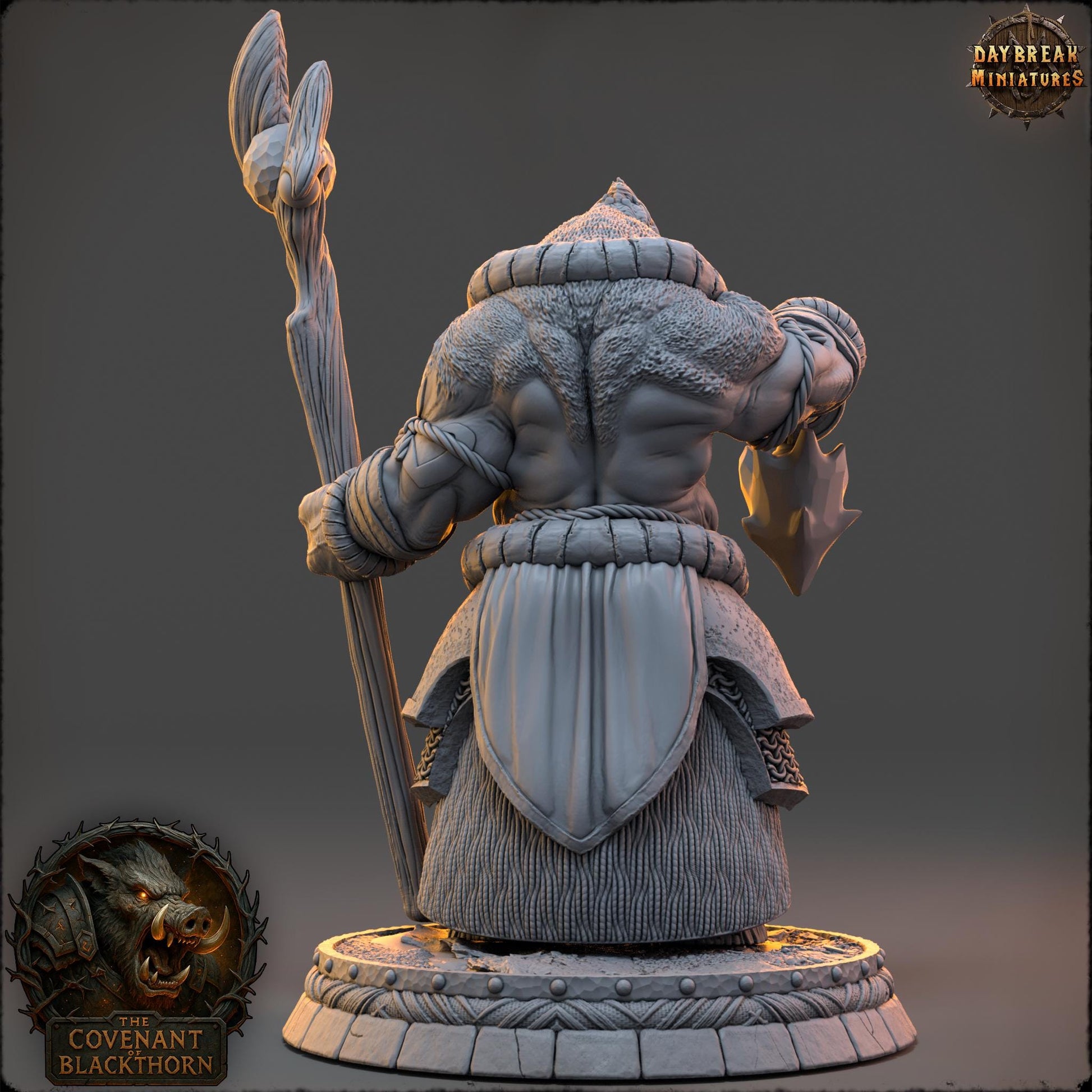 Tornak the Gorebound | Daybreak Miniatures | Covenant of Blackthorn | RESIN | Fantasy | Horror | Wargaming | RPG | DnD | Gaming Miniature