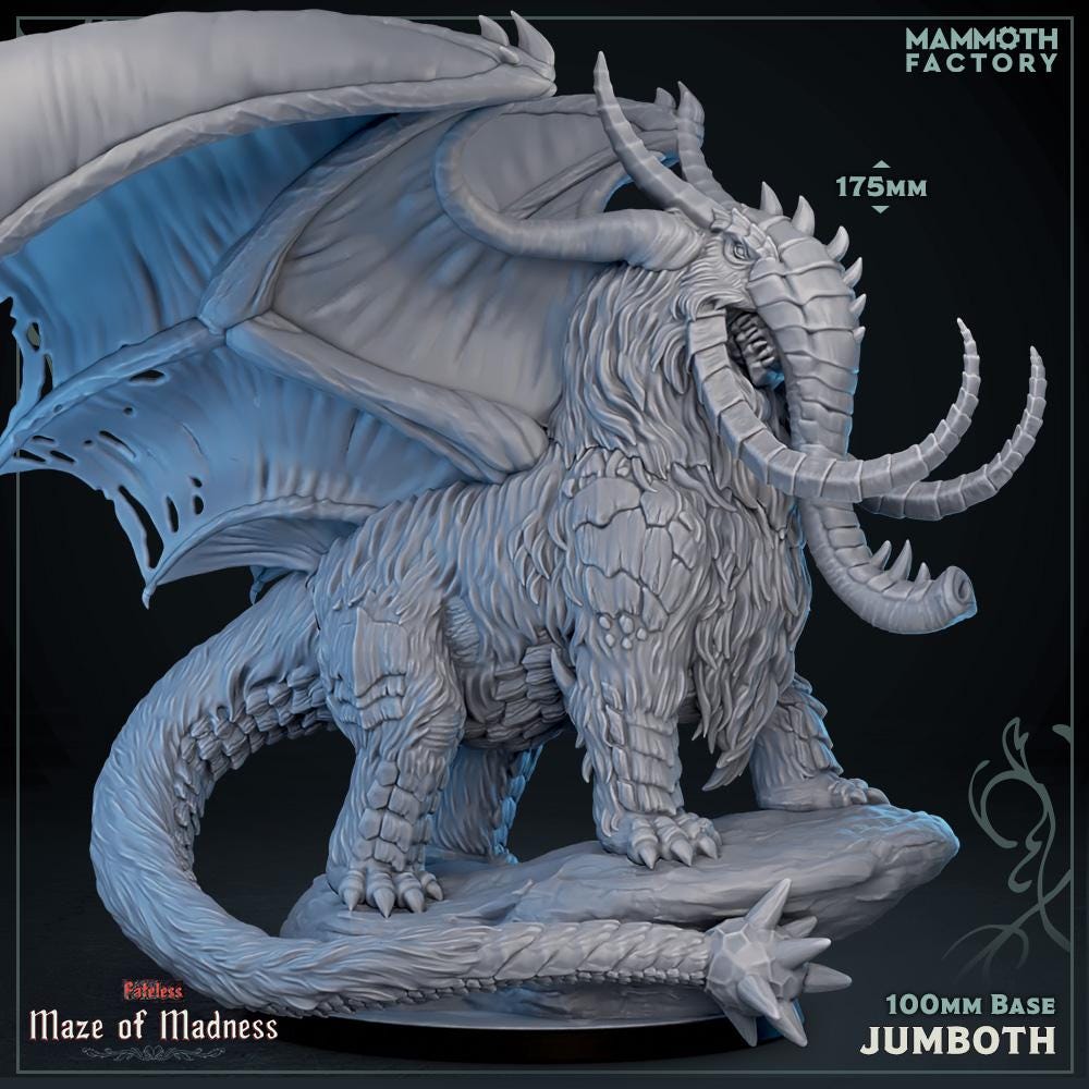 Jumboth | Mammoth Factory | Maze of Madness | RESIN | Fantasy | DnD | RPG | Tabletop | Gaming Miniatures | BBEG