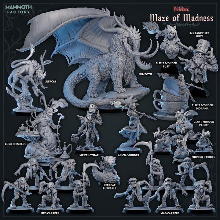 Bloomcrawlers | Mammoth Factory | The Sprawl Vol 2 | RESIN | Fantasy | DnD | RPG | Tabletop | Gaming Miniatures | Beast Model