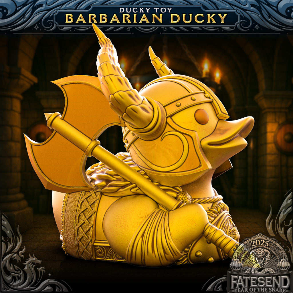 Barbarian Ducky | Fates End | 3D Print | Fantasy| DnD | RPG | Roleplay Games | Rubber Duck