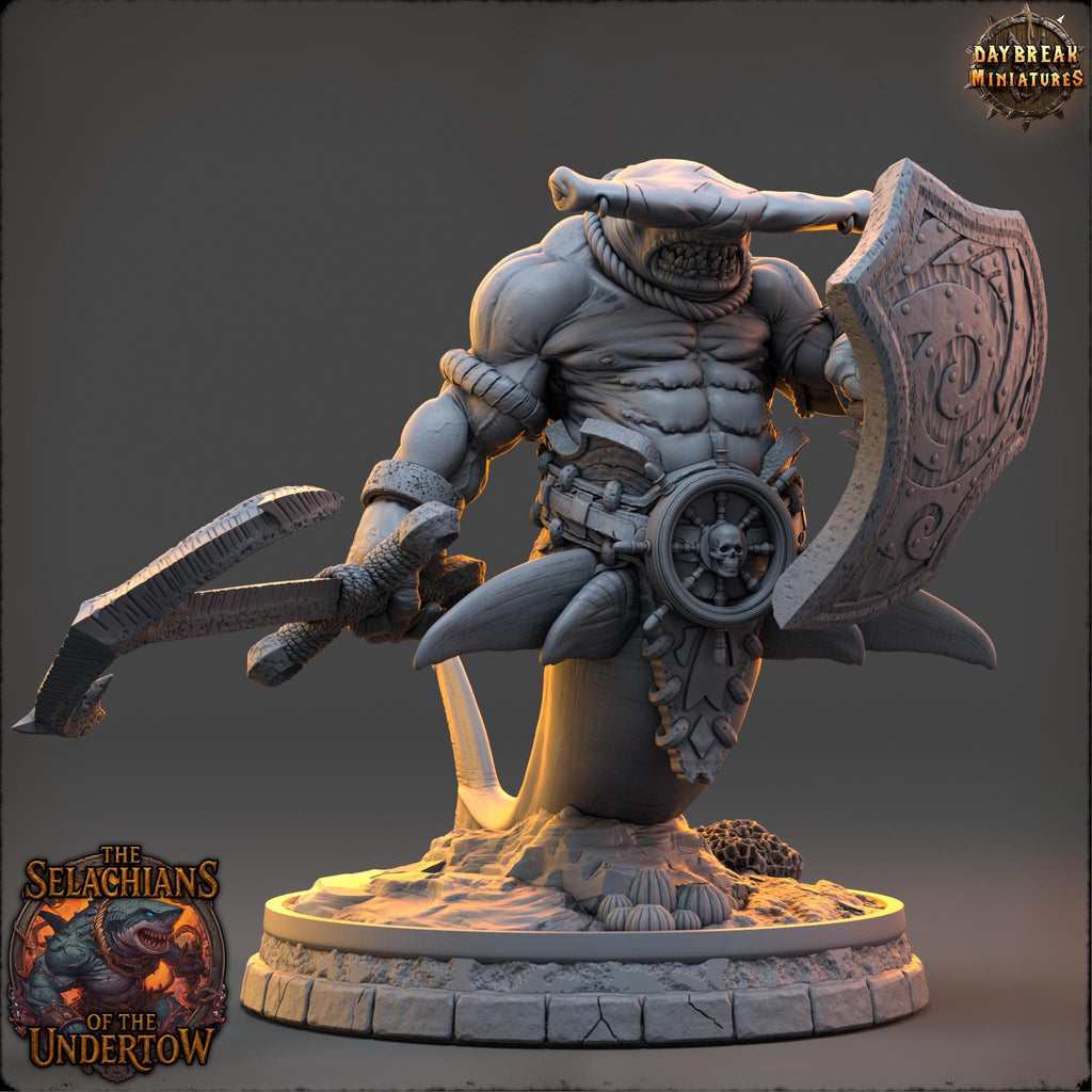 Marris the Maw | Daybreak Miniatures | Selachians of the Undertow | RESIN | Fantasy | Horror | 40K | RPG | DnD | Miniature